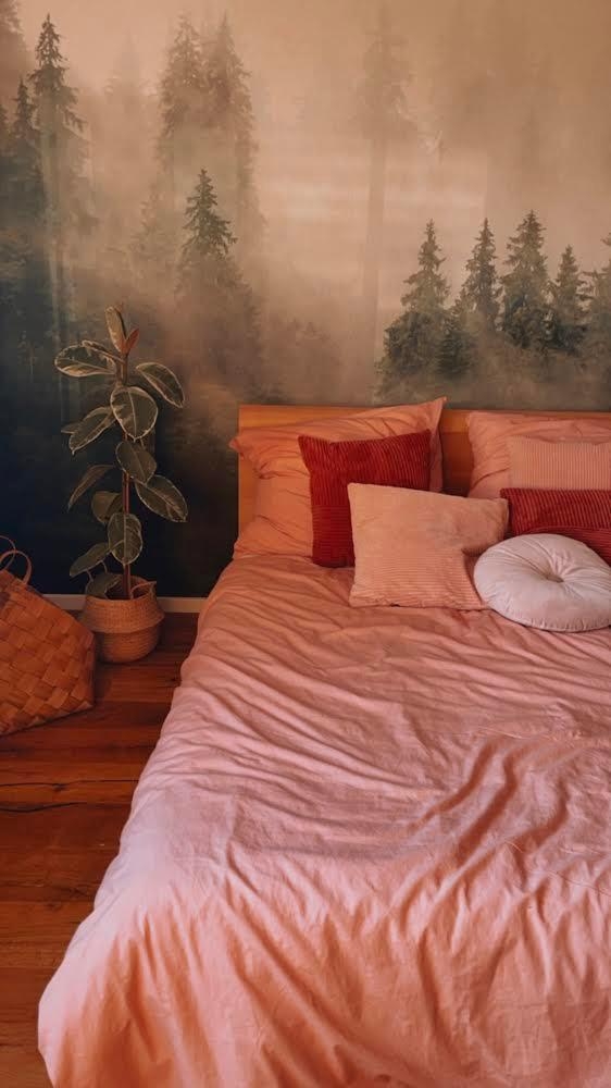 #bedroom #schlafzimmer #tapete #waldliebe