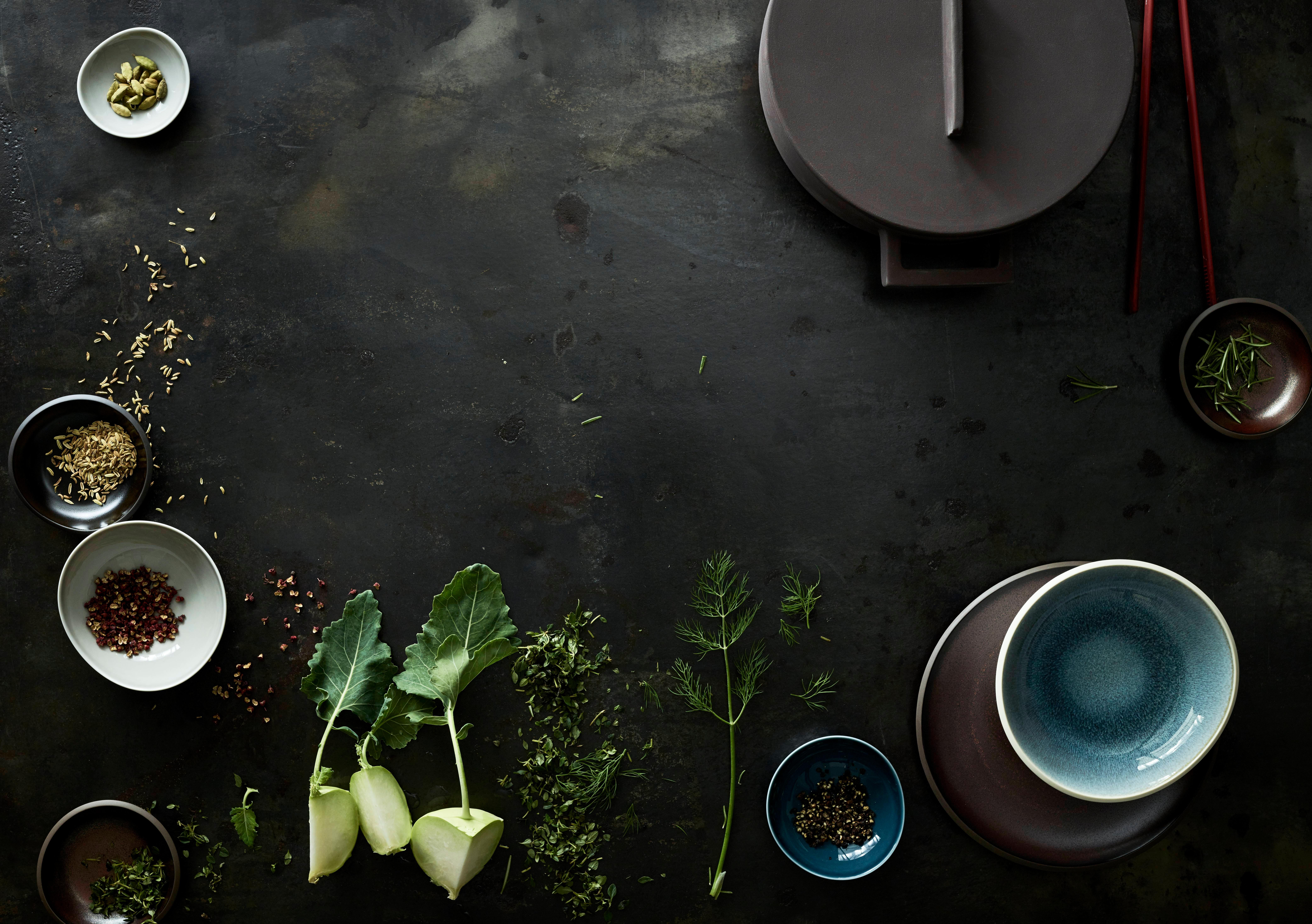 Beste Zutaten für die Green Kitchen. #junto #Rosenthal #gedecktertisch #geschirr #keramik #tischdeko #esstisch