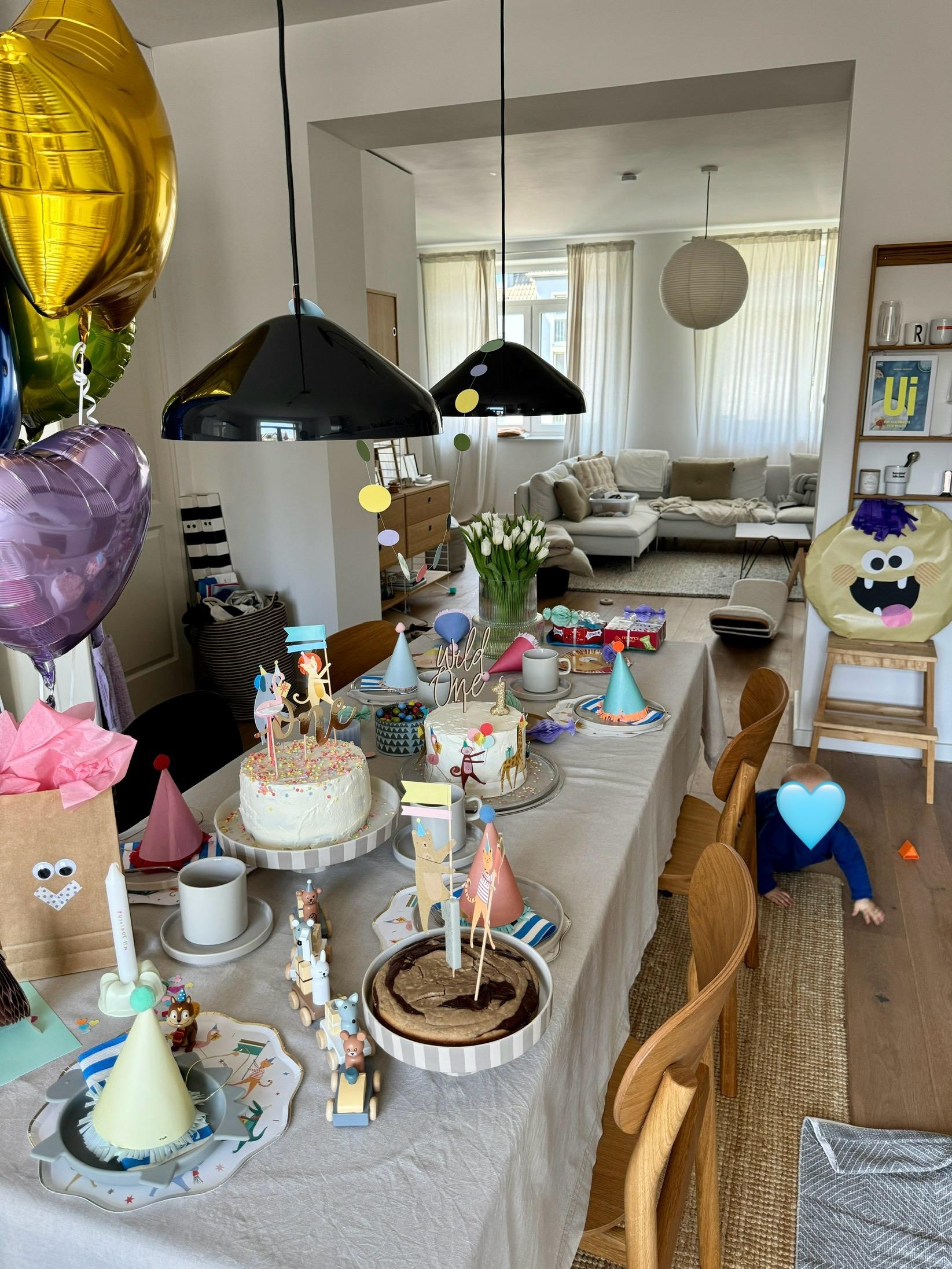 #birthday #baby #first #erstergeburtstag #kindergeburtstag #party #tischdeko #deko #geburtstagsdeko #küche #esstisch #interior #dekoideen #couchstyle