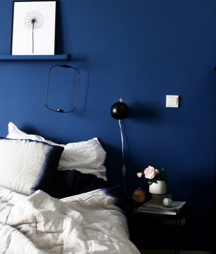 Blau! #schlafzimmer #interior #wandfarbe #hygge #deko #couchstyle #skandinavisch