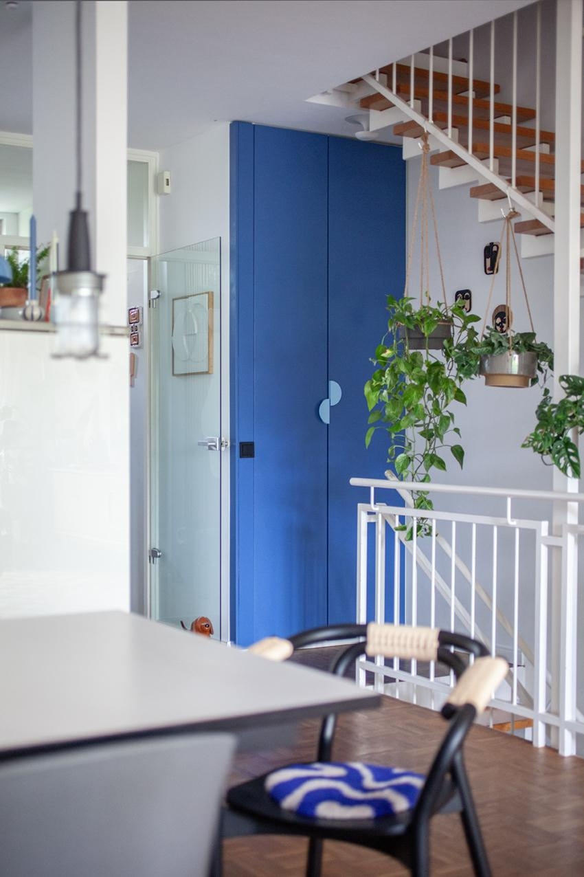 Blau sein ist wunderschön ...

#blau #Schrank #Farbe #Garderobe #anstreichen