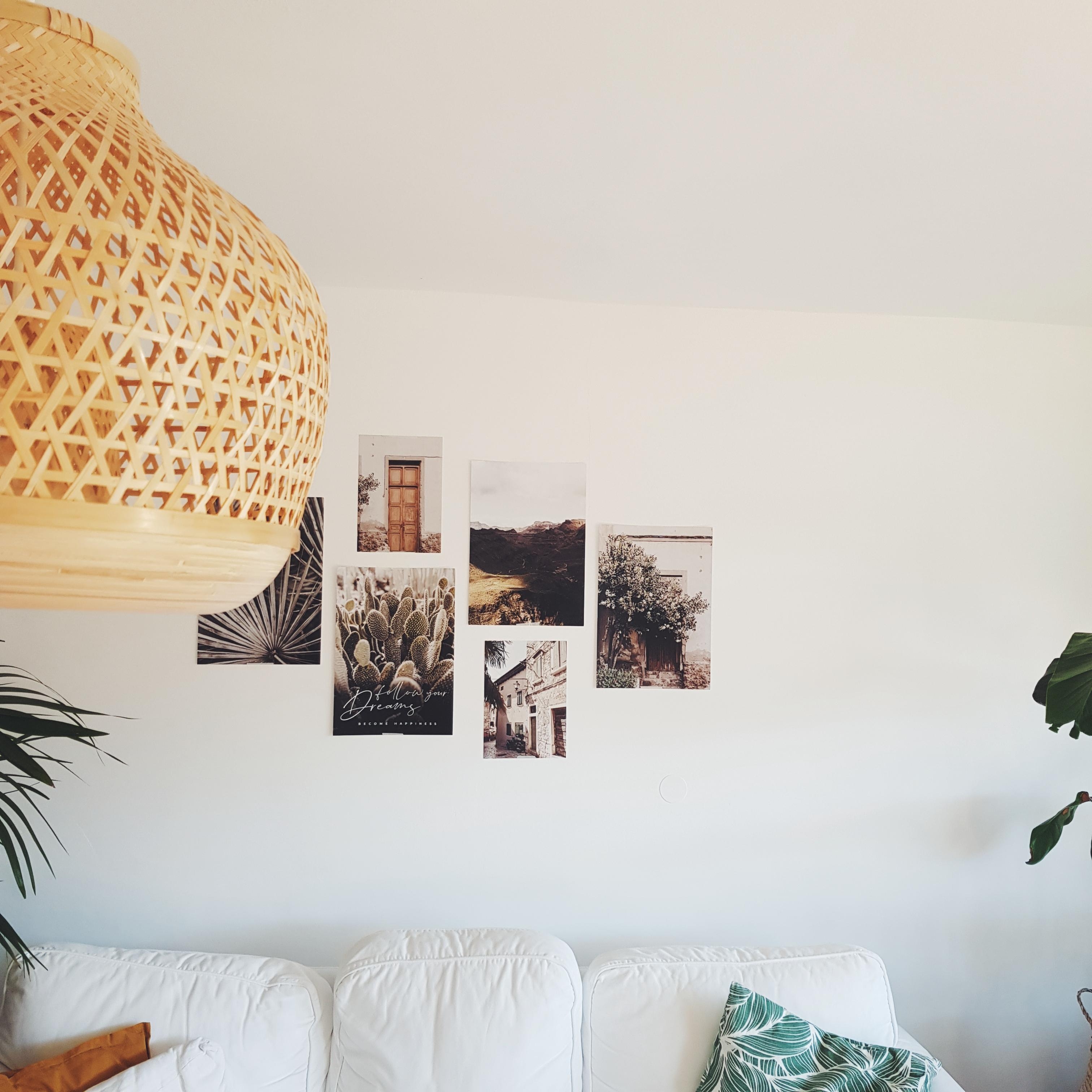 Blickwinkel im Wohnzimmer 
#boho #naturtöne #cozy #couch #wanddeko #lampe #ikea