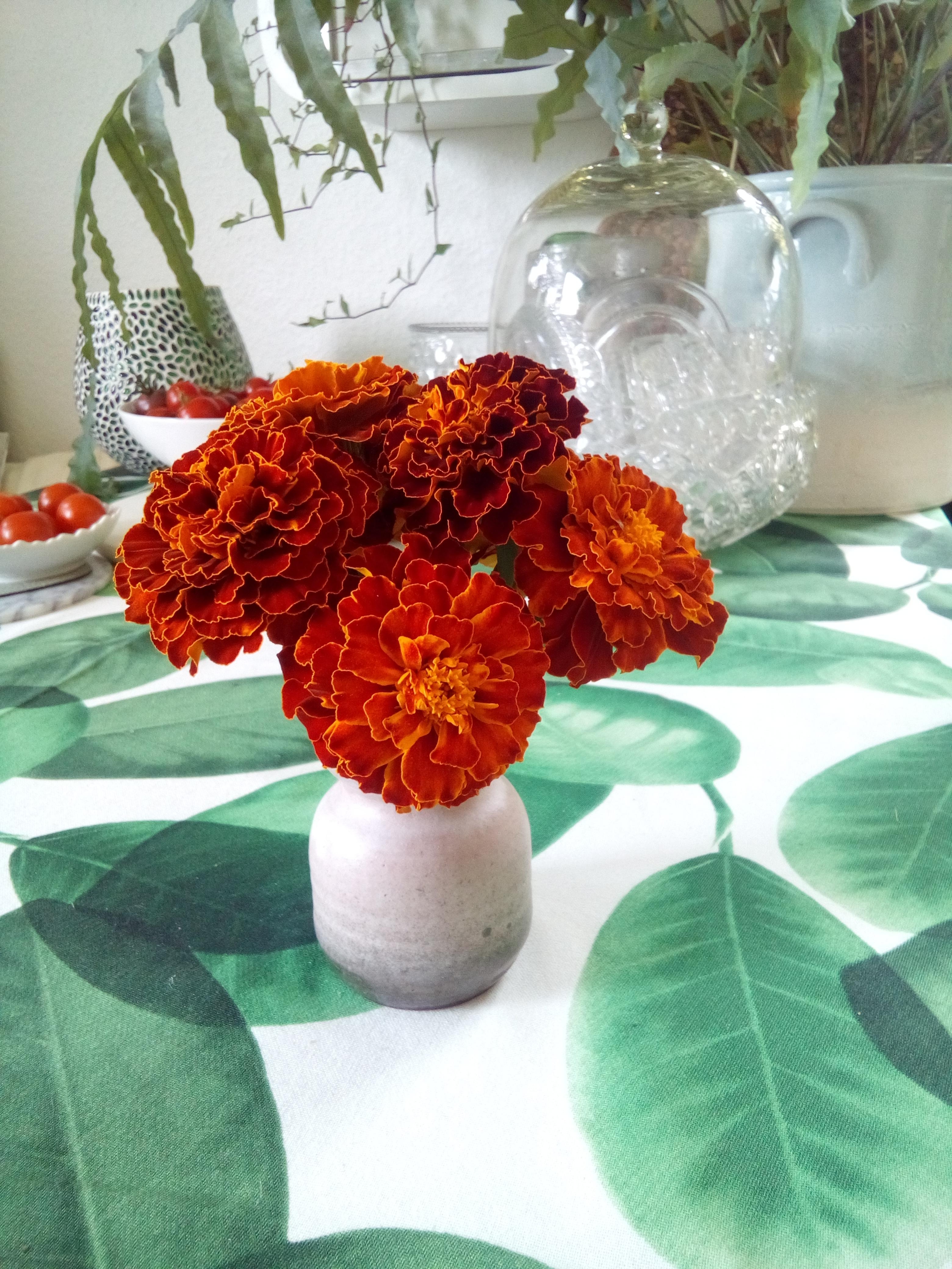 #Blumen #Vase #Vintage #Grün #colourful #Tischdeko #Livingchallenge