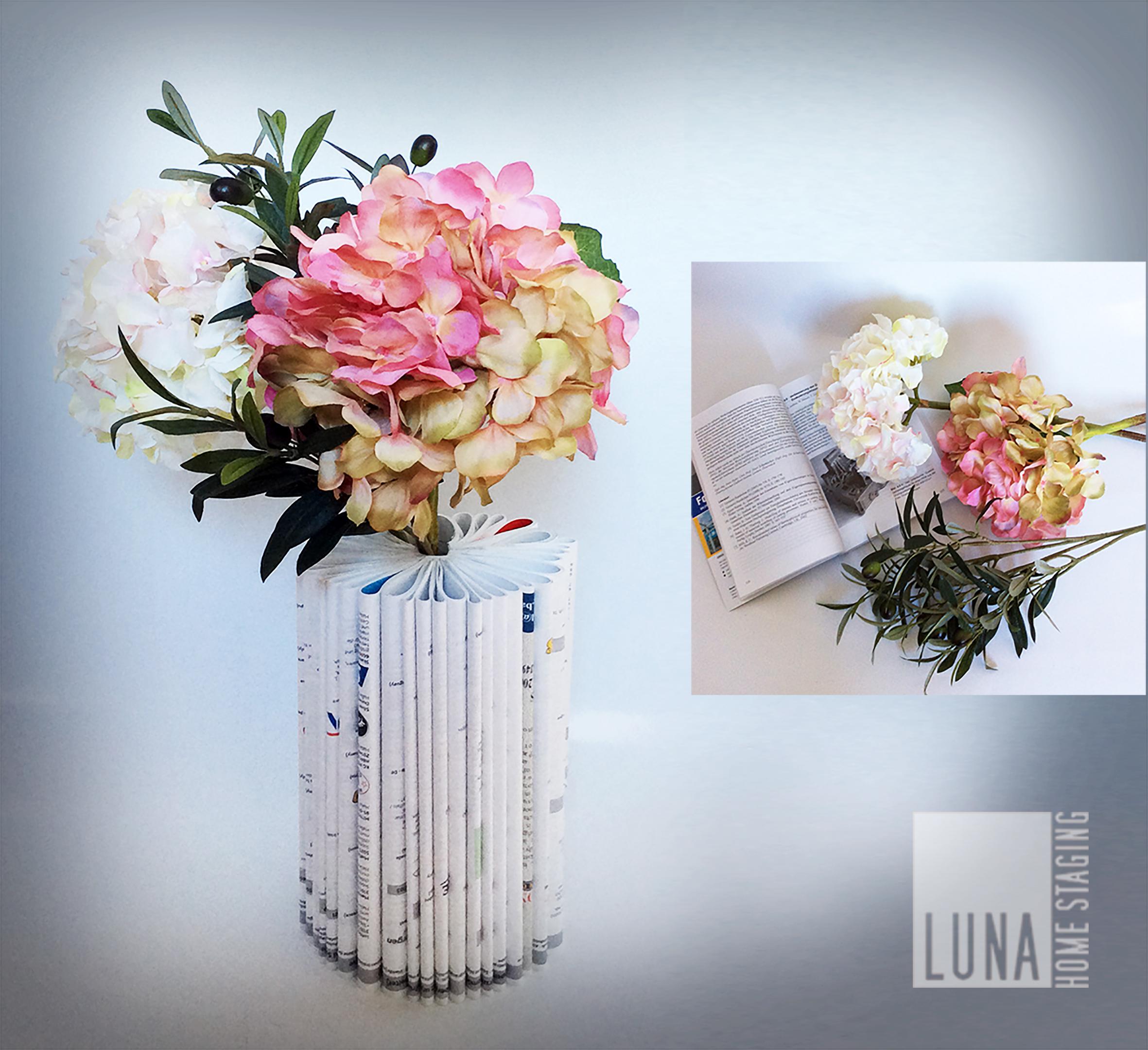 Book vase #diy #tischdeko #geschenkidee ©Luna Home Staging