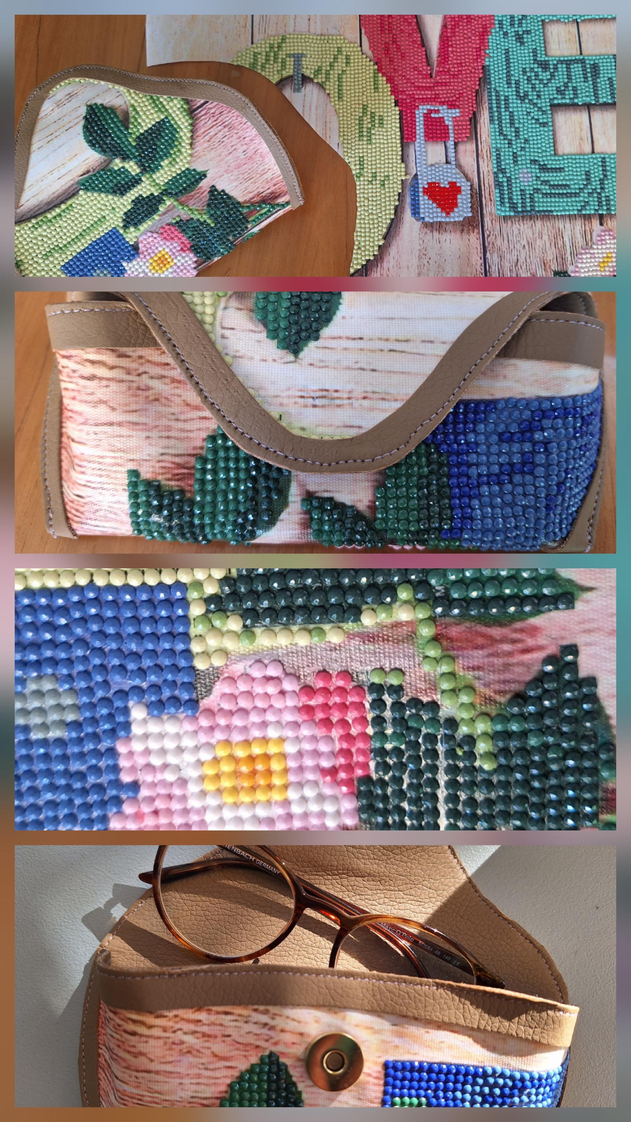 .Brillenetui-Experimemt.
#diamondpainting #Brillenetui #Hobby #NähenmitResten #Upcycling