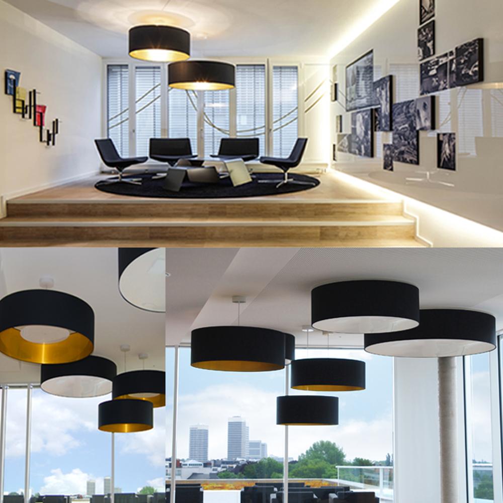 Bürogebäude Hamburg #lounge #empore #lampenschirm ©lucere &  didid I brand Environments
