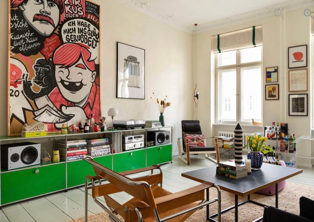 #bunt #eklektisch #kunst #altbau #designliebe #interiorliebe #usm #berlinliebe #citechair #technics