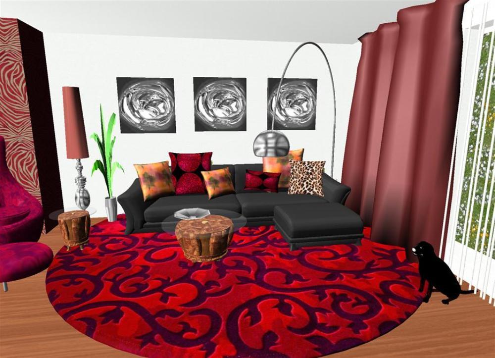 CAD Entwurf für die Neugestaltung eines Wohnzimmers #orientalisch #raumausstattung ©Possibilities