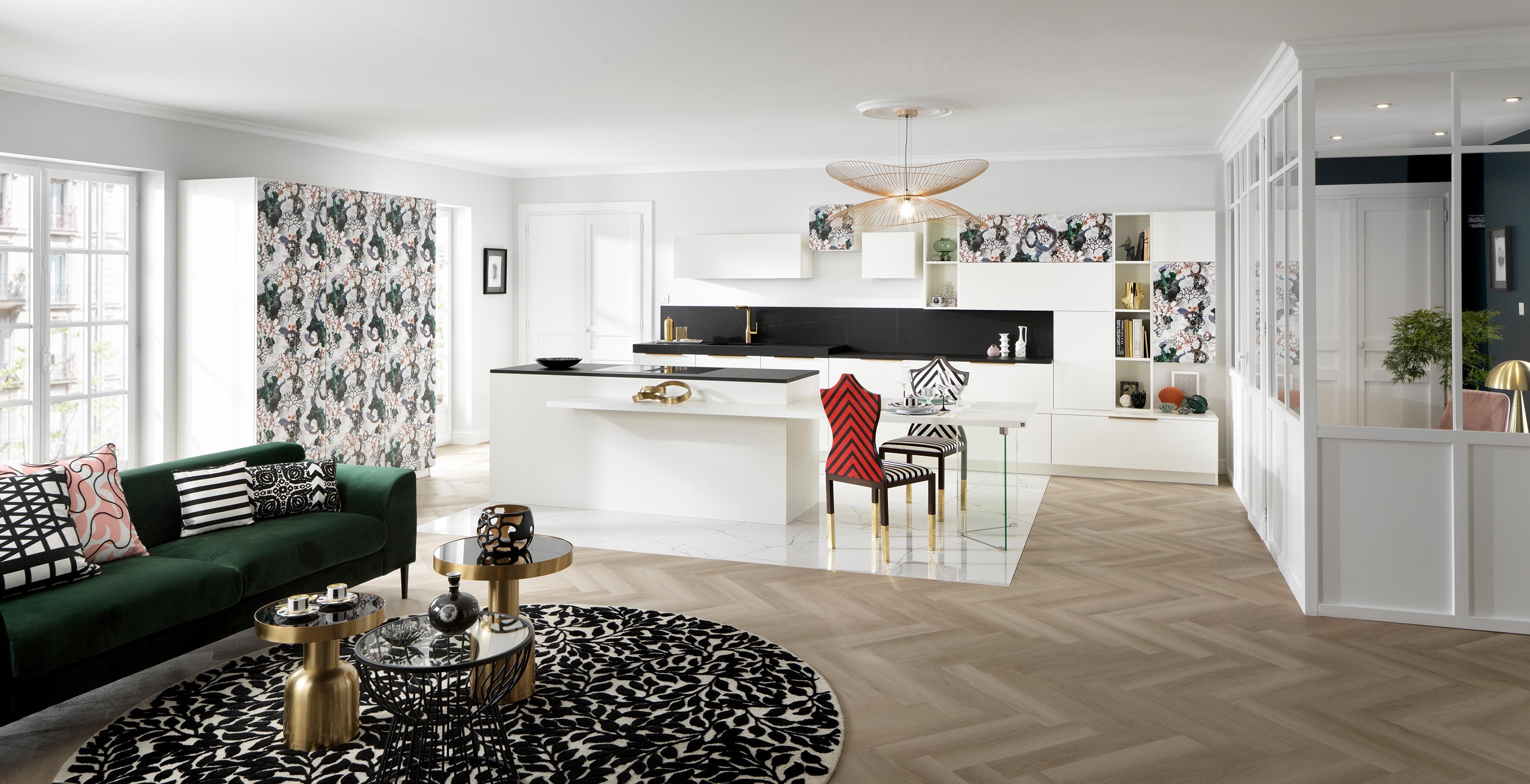 Christian Lacroix Maison und SCHMIDT Küchen vereinen ihre Kreativität für ein Interieur mit Stil und Extravaganz. 