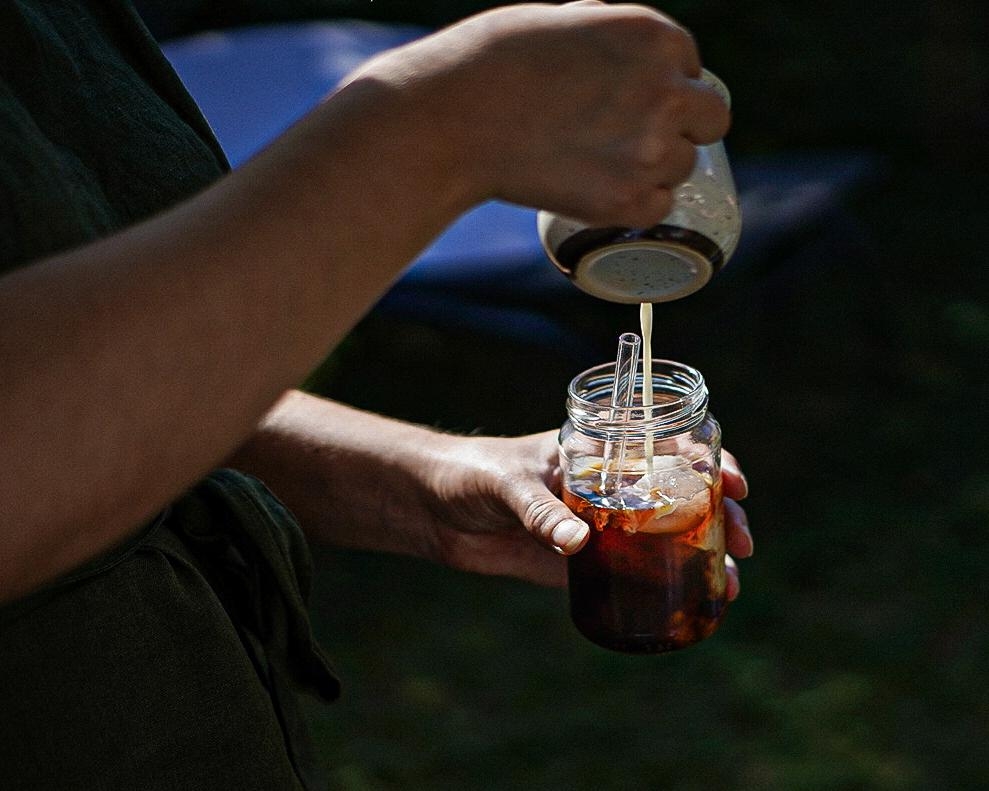 Coldbrew mit Hafermilch. Das perfekte Getränk im Sommer #coldbrew #sommergetränk #dalgona #kaffee
