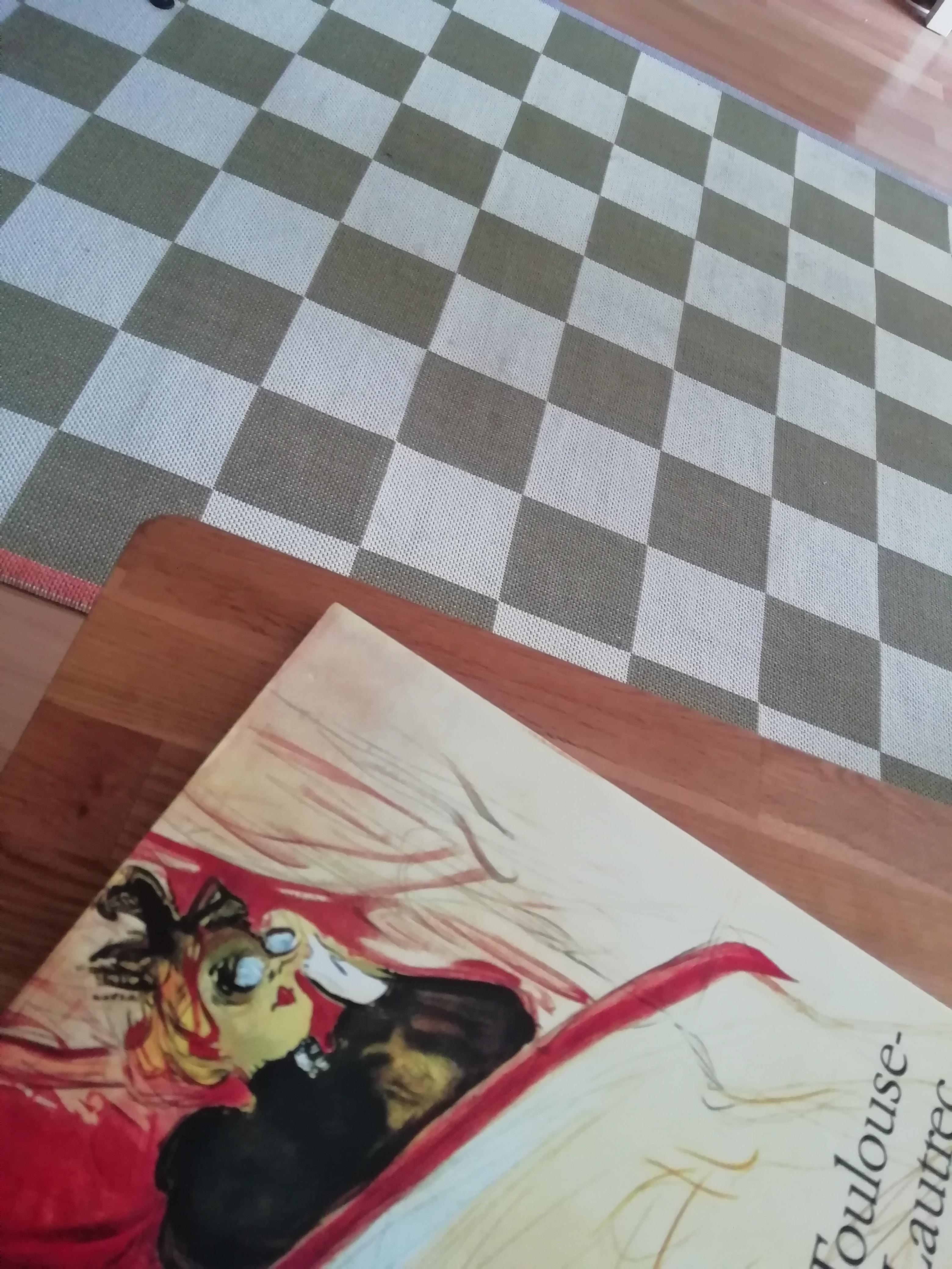 Da guckt die Dame von Henri Toulouse Lautrec erstaunt - einen karierten Teppich hat sie noch nie gesehen 😅