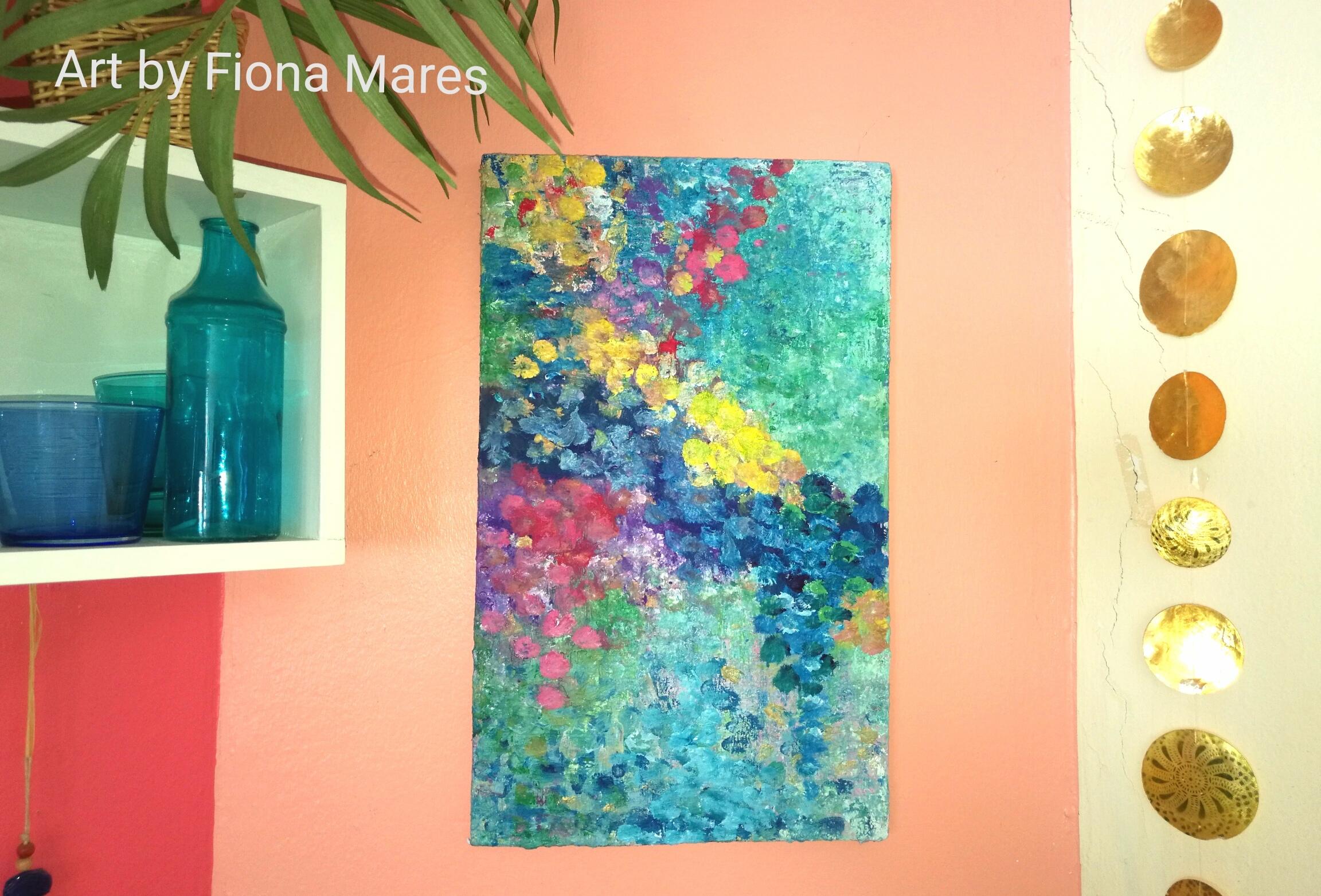 "Dancing colors" by FIONA MARES Artist #wanddeko ©Fiona Mares