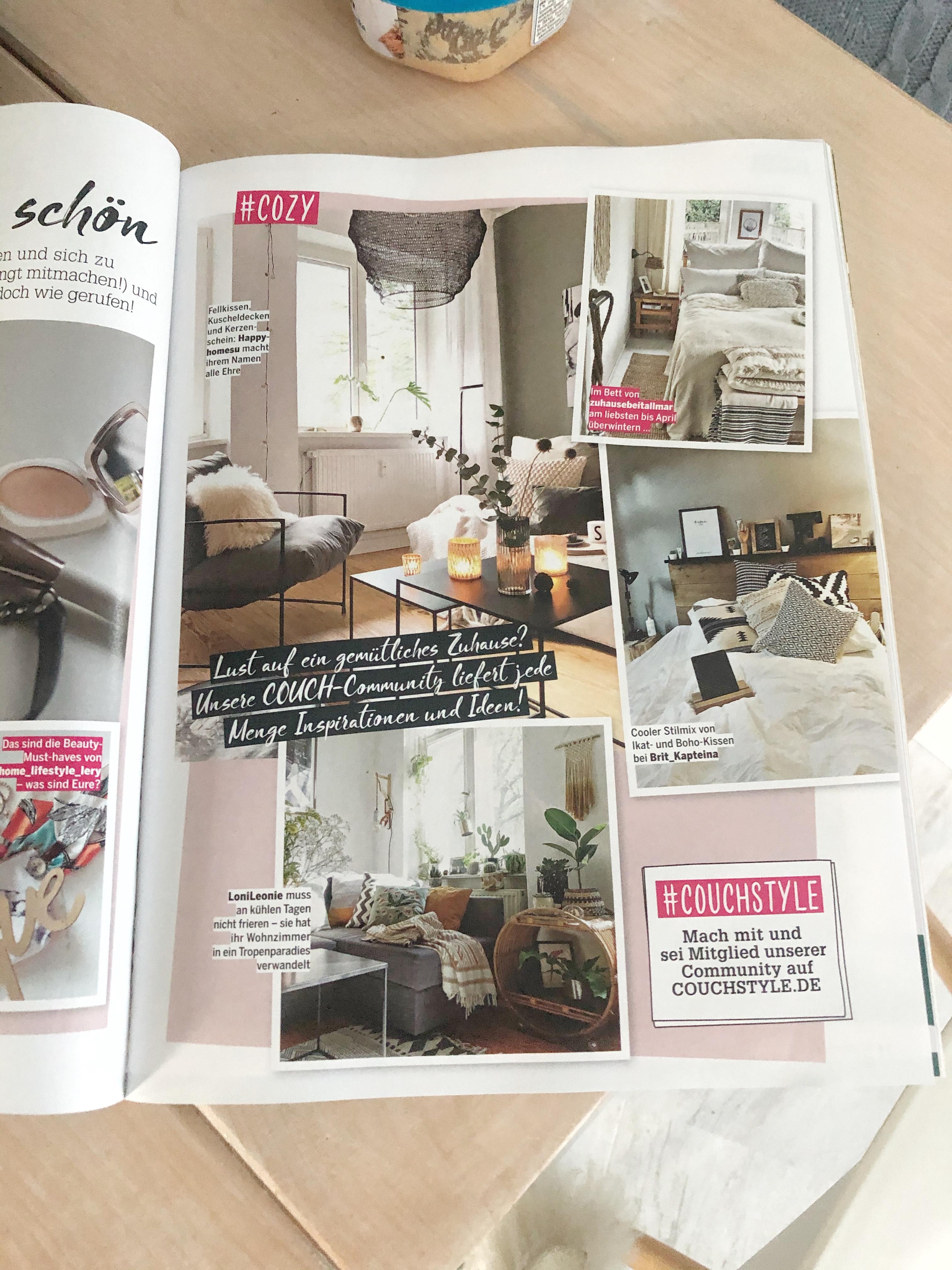Danke Couchstyle für mein Foto in eurer aktuellen Ausgabe ❤️😘
#bedroom#cozy 
