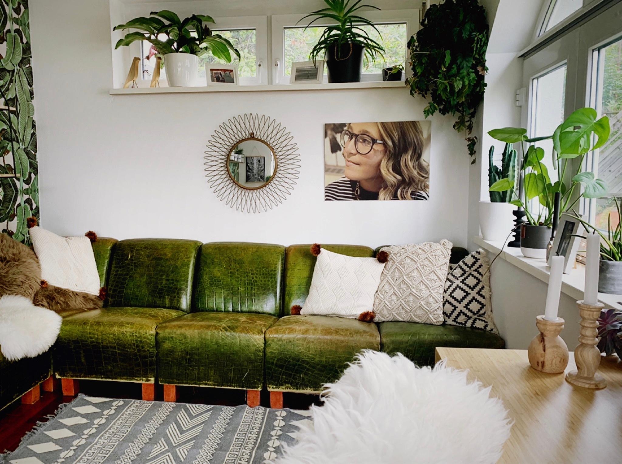 Das Sofa ruft... #chillroom #grünundweiss #pflanzenliebe 