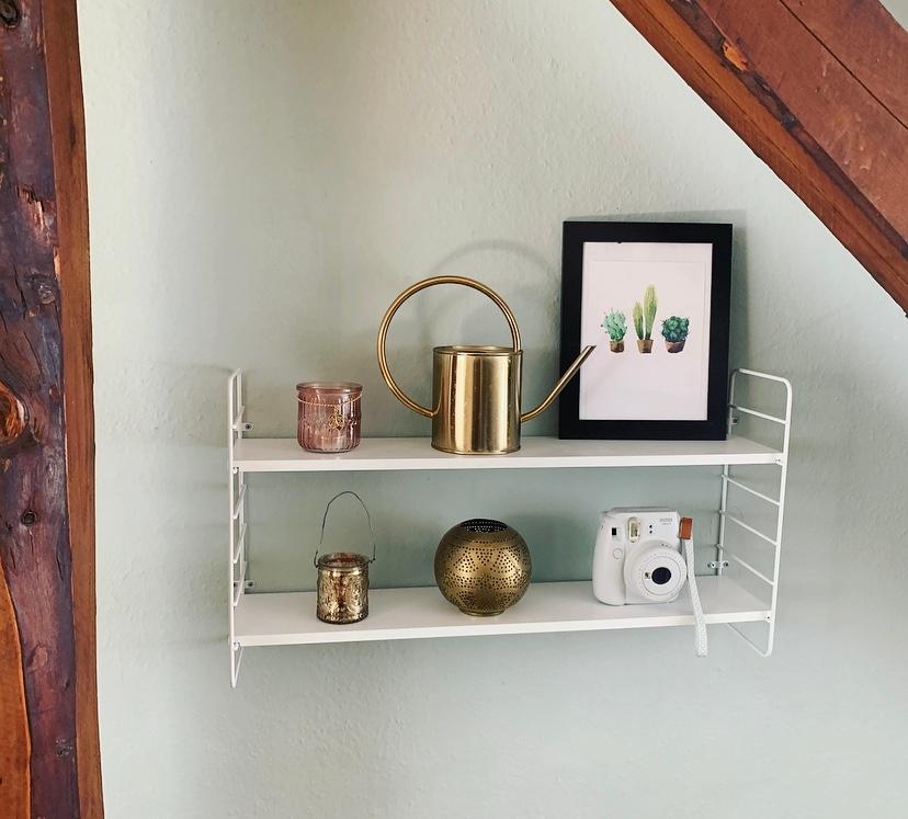 #deko #shelf #golden #livingroom #candles 🌿🌵