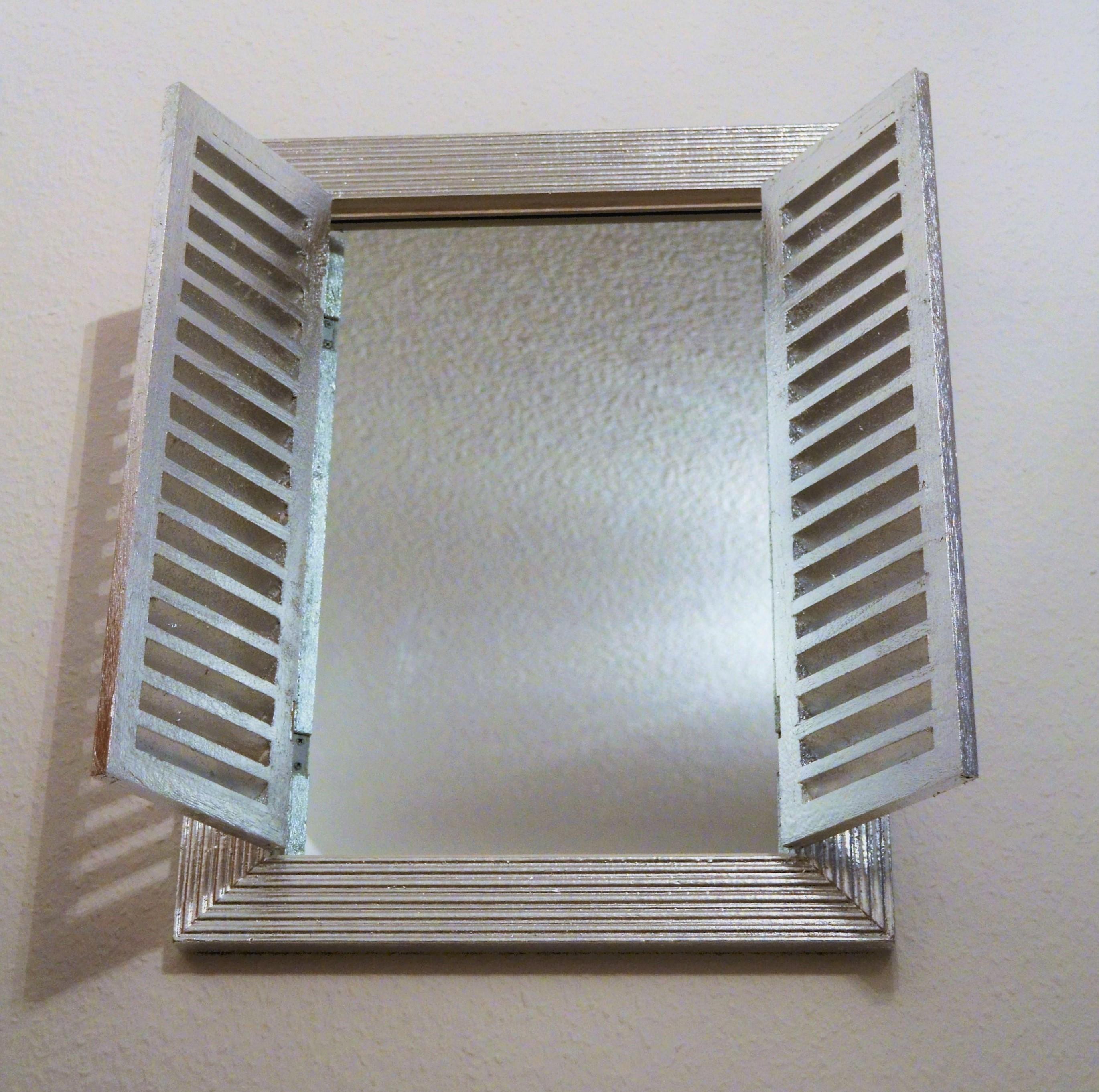 Dekorativer Spiegel, versilbert #spiegel #wandspiegel #wanddeko ©RPF_Design