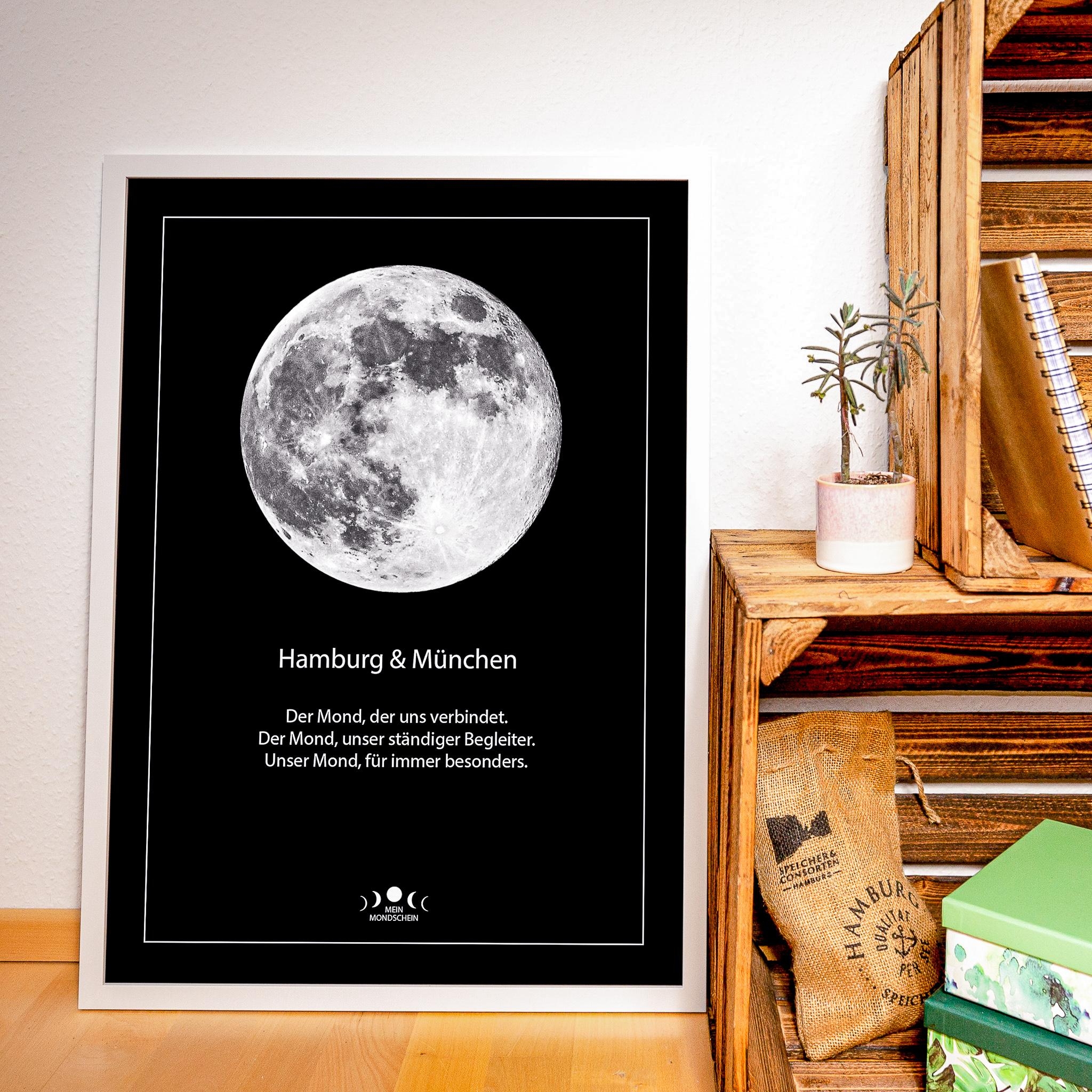 Der Mond verbindet ❤️ #poster #geschenk #wandbild