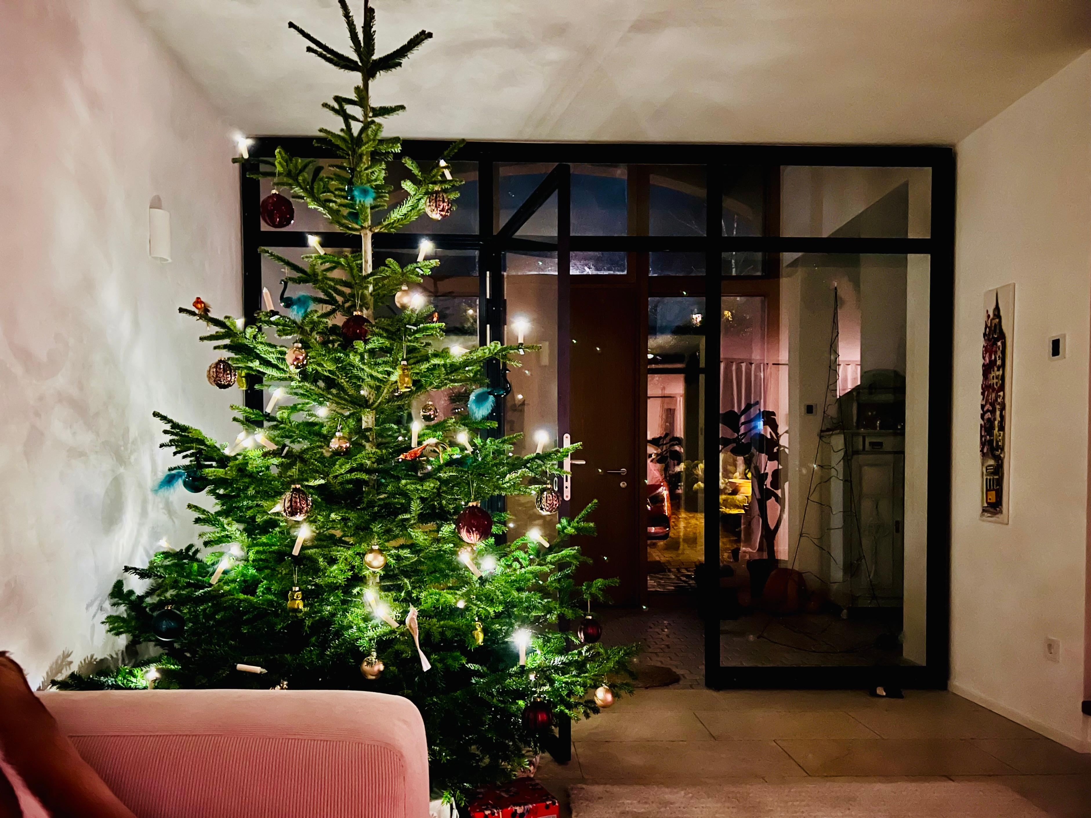 Der Weihnachtsbaum steht ... der Heilige Abend kann kommen 
#weihnachtsbaum #weihachtsdeko #weihnachten #christmas #tannenbaum