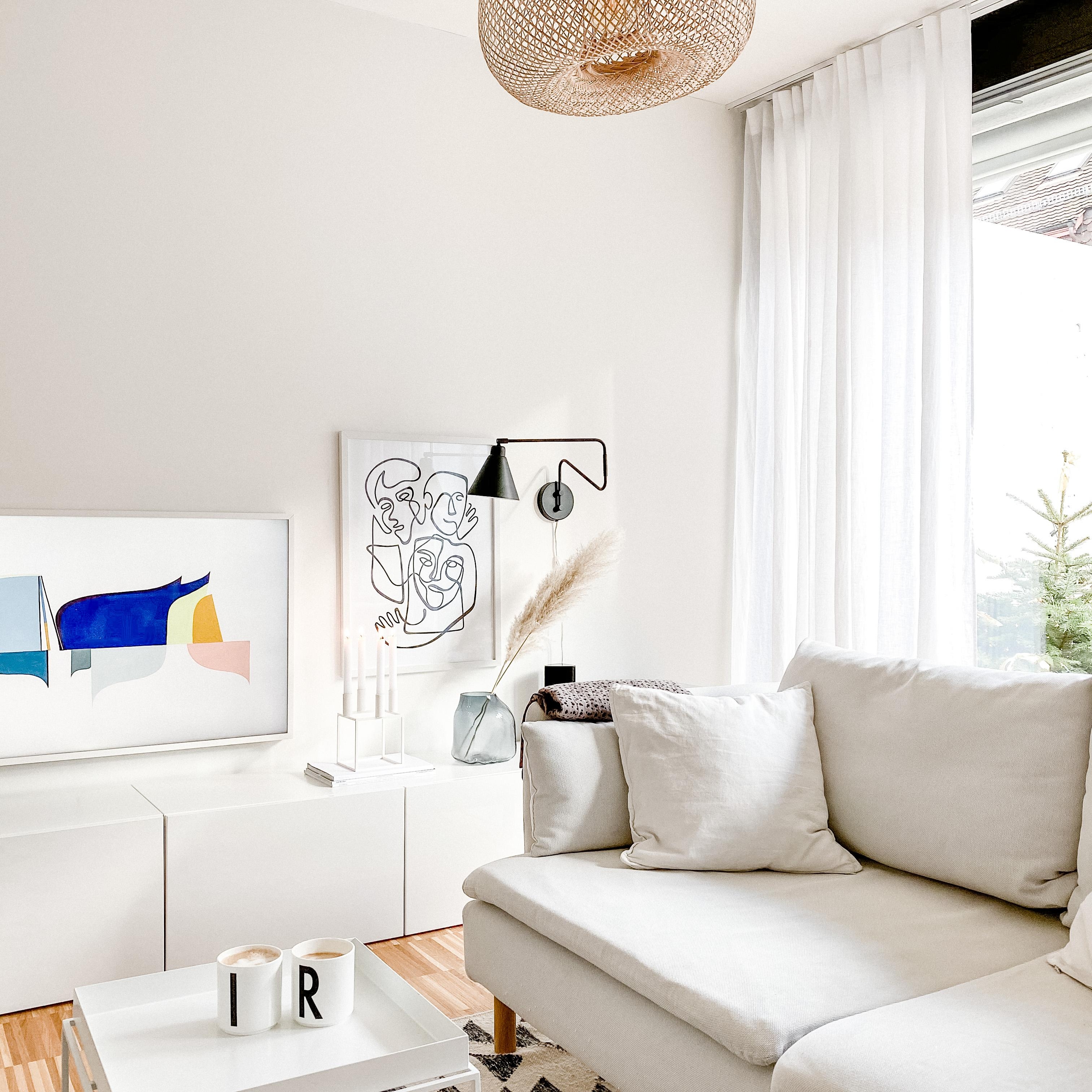 Die faulen Tage sind vorbei! #wohnzimmer #couch #theframe #söderhamn #whiteliving