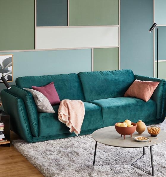 Die Kombinationsmöglicheiten von Sofa METROPOLITAN sind fast unendlich! ✨Wir lieben dunkelgrünen Samt! #sofa #wohnzimmer
