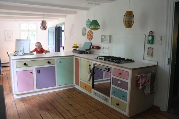 die selbst entworfene vom Schreiner gebaute Küche #homestory