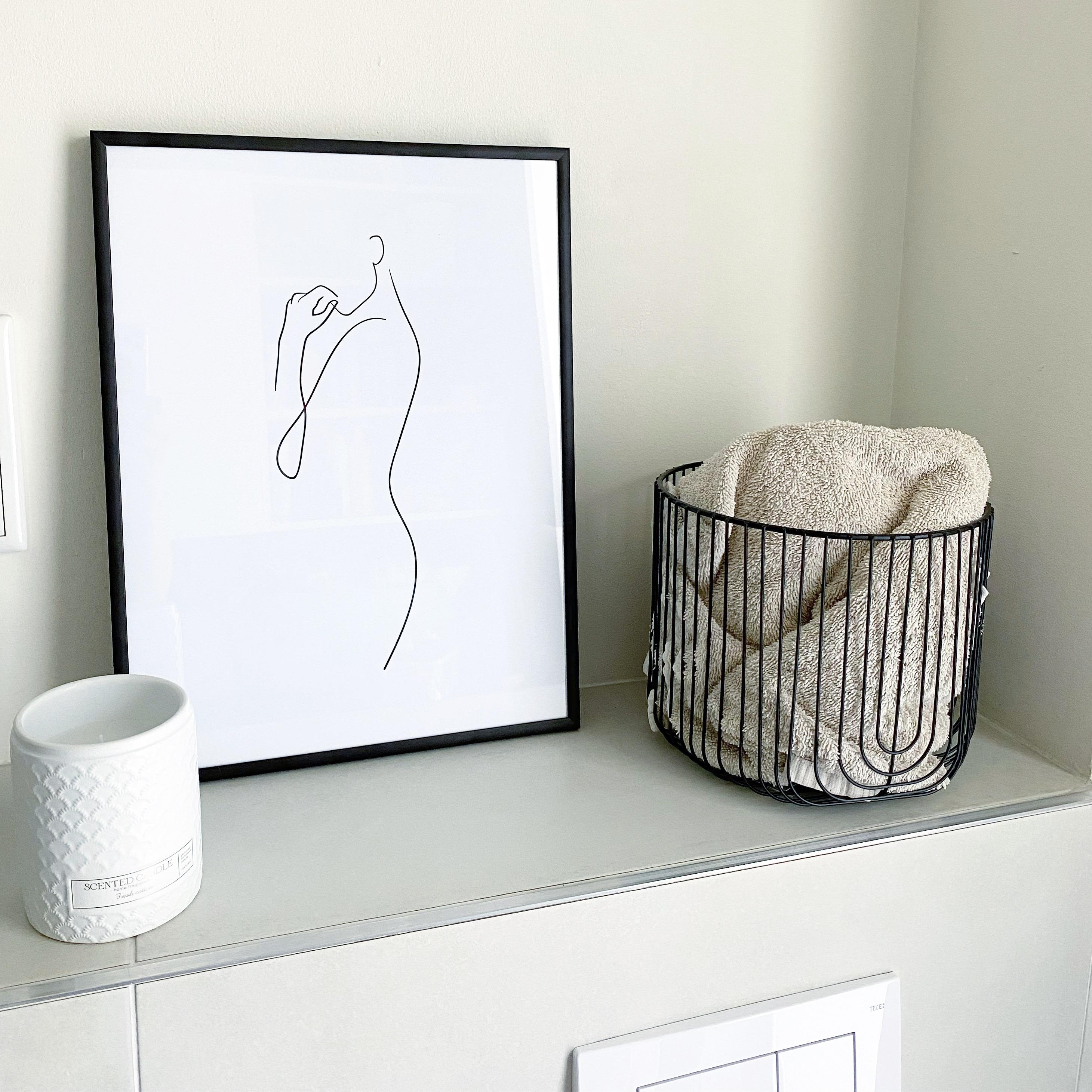 Dies ist ein Ausschnitt aus unserem Badezimmer. Das Bild entspricht genau unserem Stile. #minimalistisch#skandi