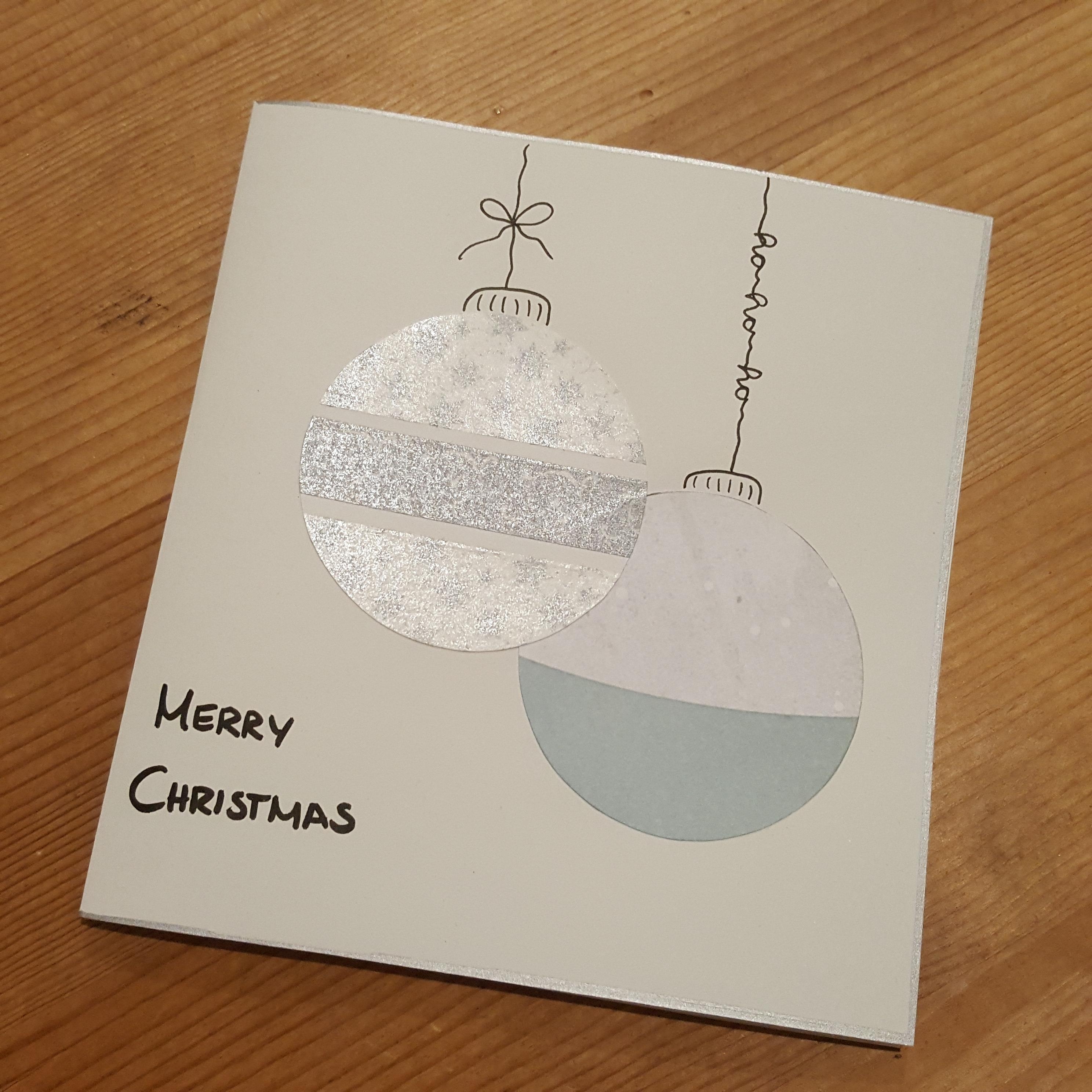 Dieses Jahr habe ich Weihnachtskarten selbst gebastelt und ganz klassisch mit der Post verschickt #diy #weihnachtskarten