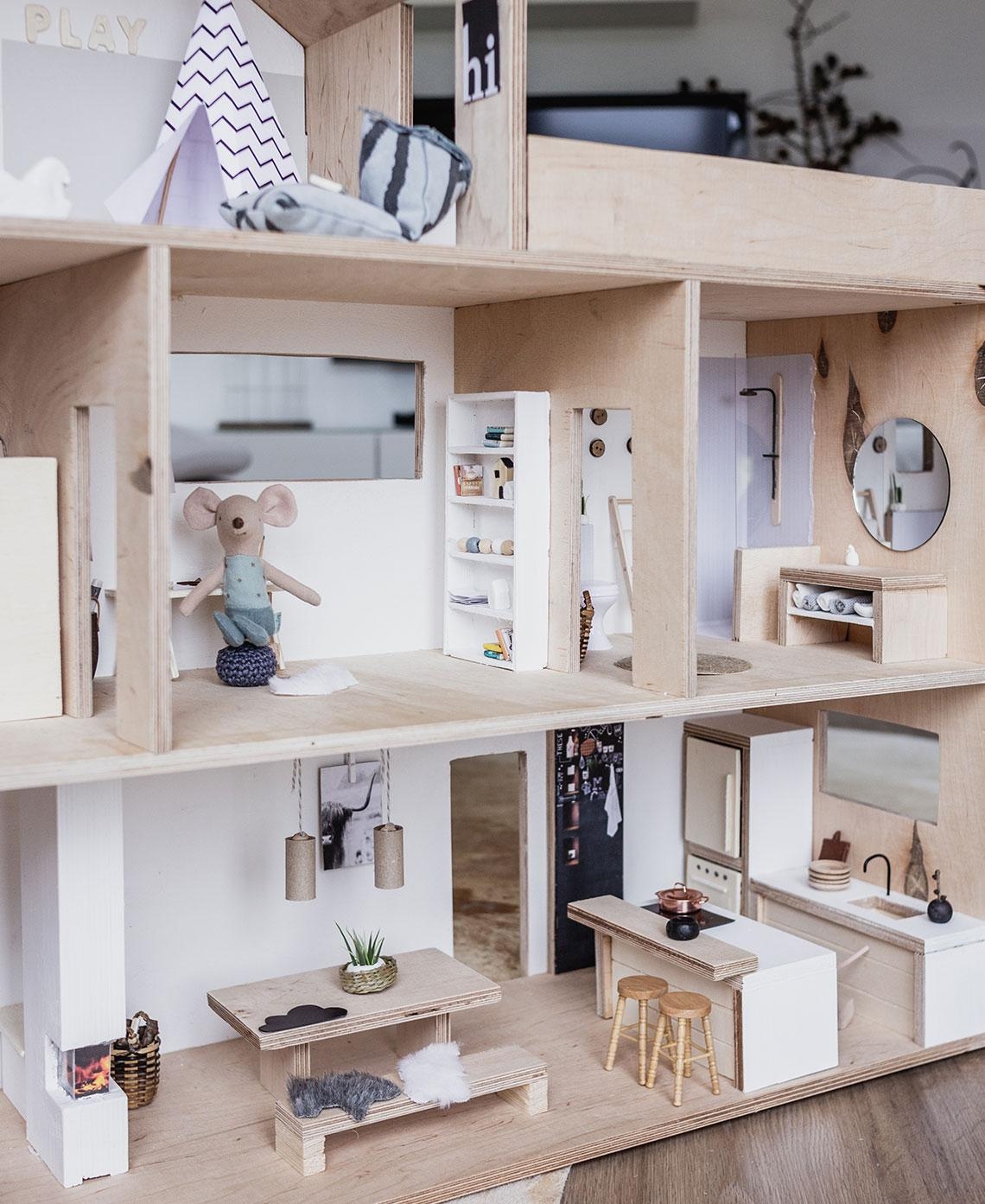 Diy Handgefertigte Miniatur-Projekt Set My Elegante Wohnung Holz Puppenhaus 2019 
