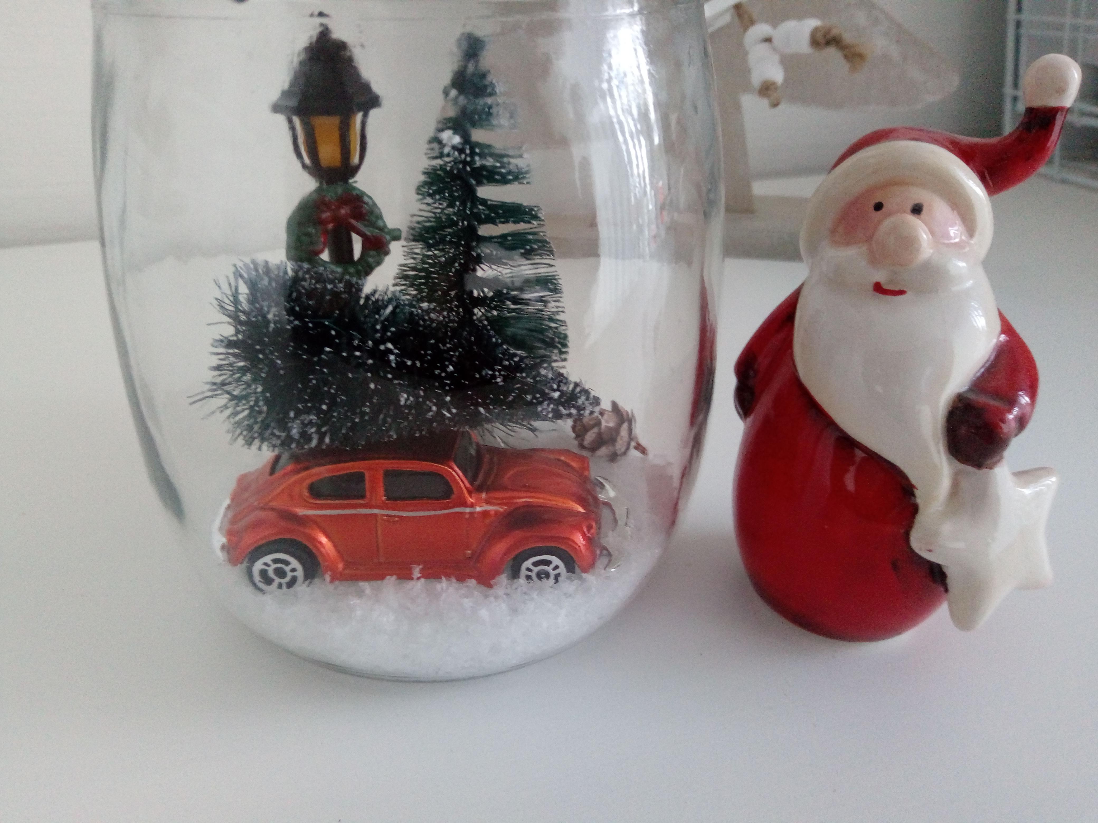 #diy #weckglas #weihnachten #xmas #nikolaus #carwithtree #weihnachtsbaum #letitsnow