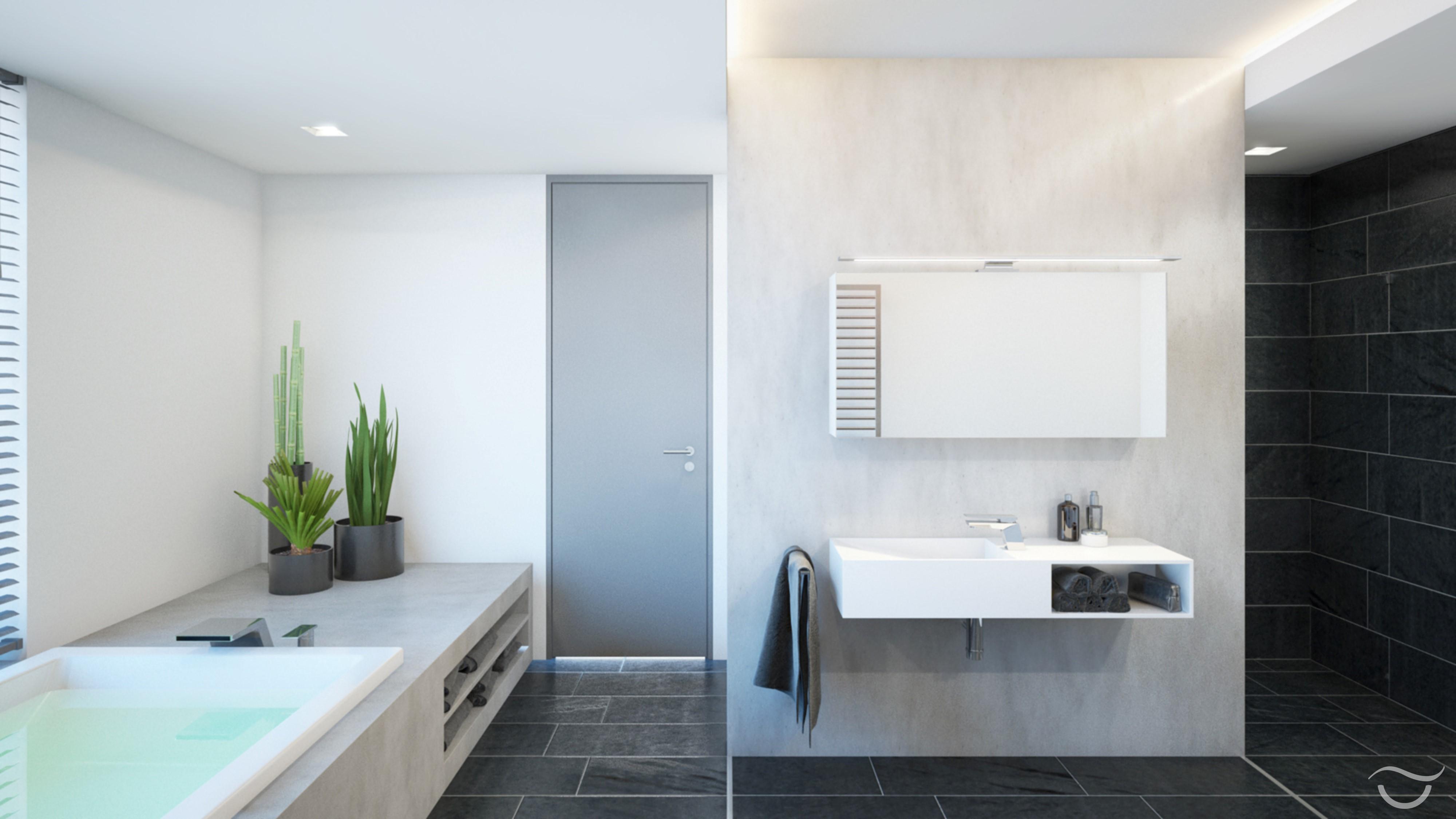 Eckige Formen vermitteln Chic und Moderne #badezimmerschrank #waschbecken #extravagant #stylisch ©Banovo GmbH