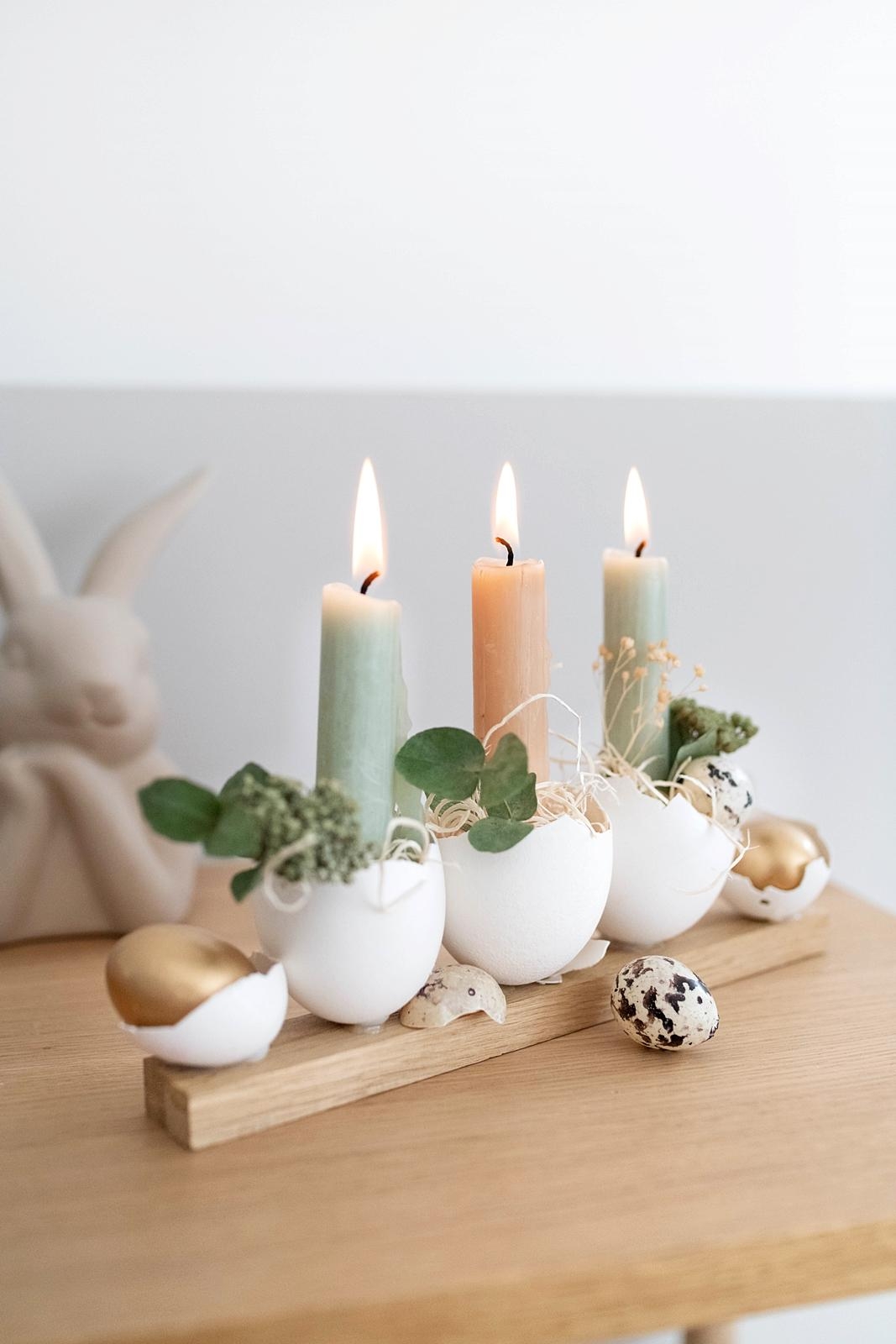 Egg-cellent! Einfache Osterdeko-Idee mit Eierschalen, Kerzen und Trockenblumen
#diy #ostern #frühlingsdeko
