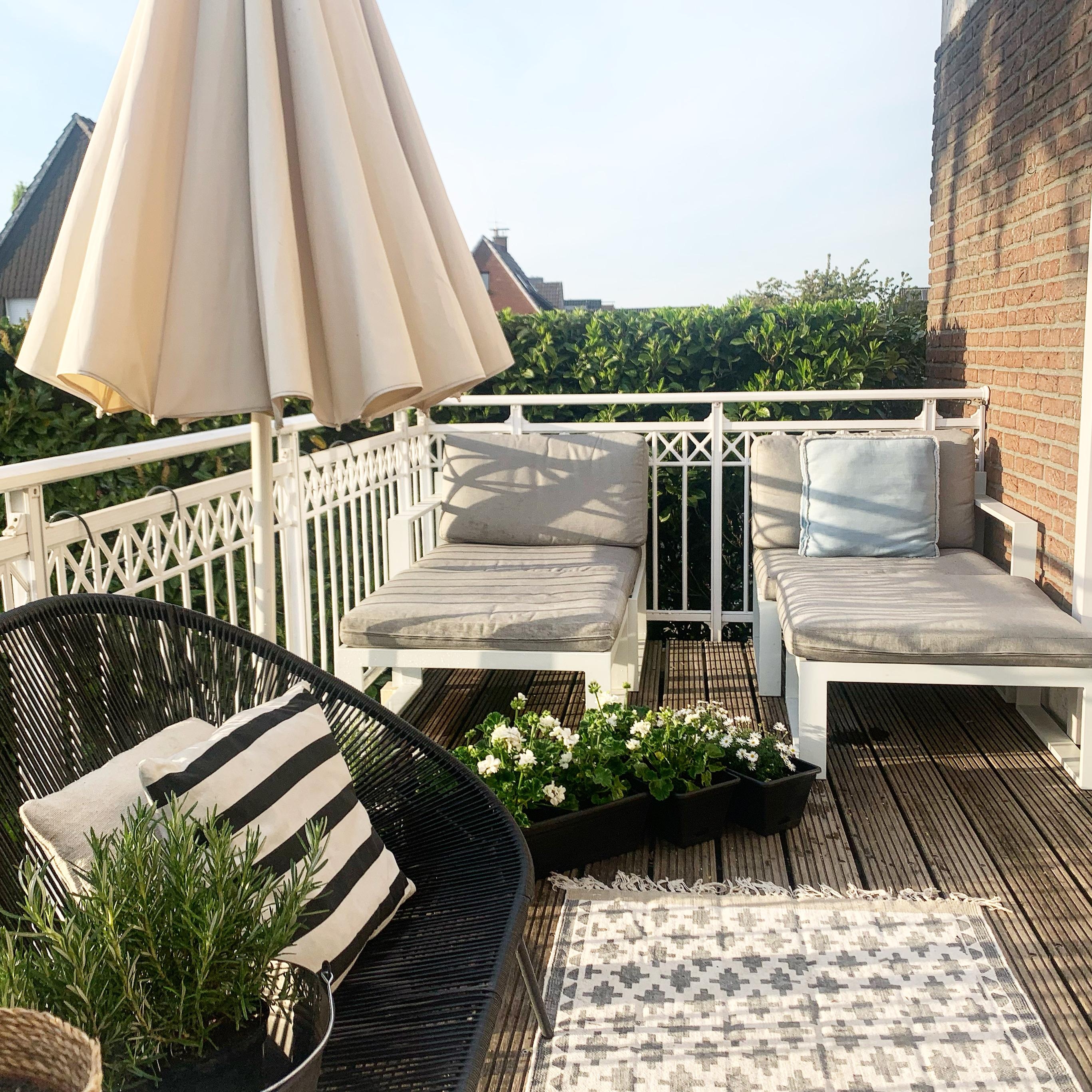 Ein bisschen relaxen auf 
Bad Balkonien🌿✌🏼#balkon #balkonliebe #sommerblumen #balkondeko #balkonien #outdoorteppich