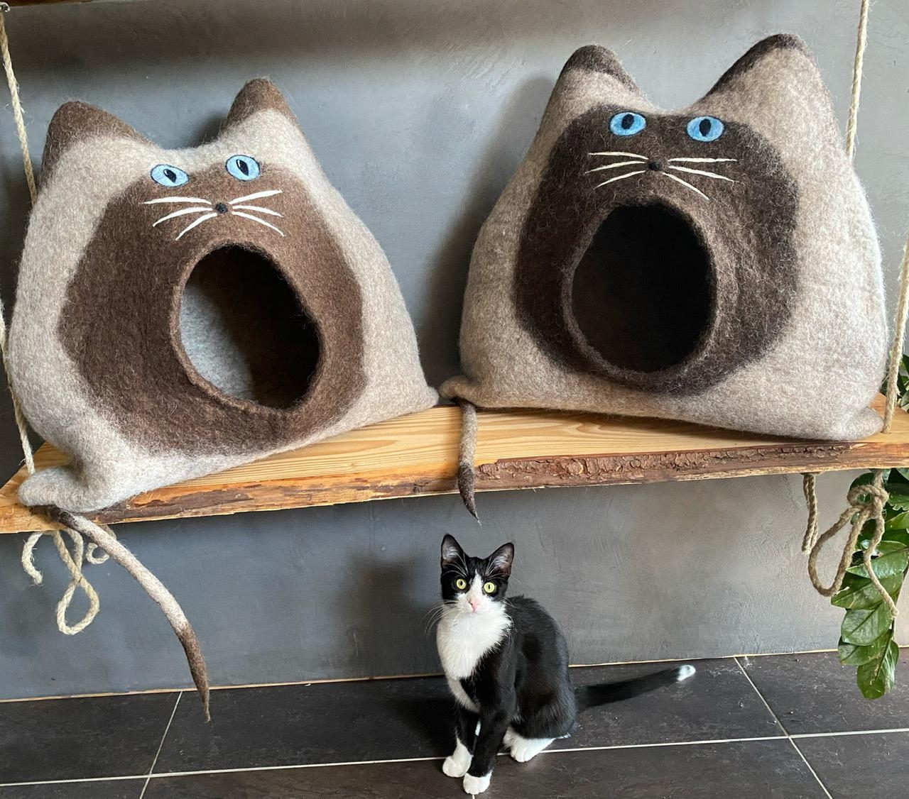 Ein Haus für deine Katze 🐈‍⬛ 🐈
#katze #höhle #hygge
