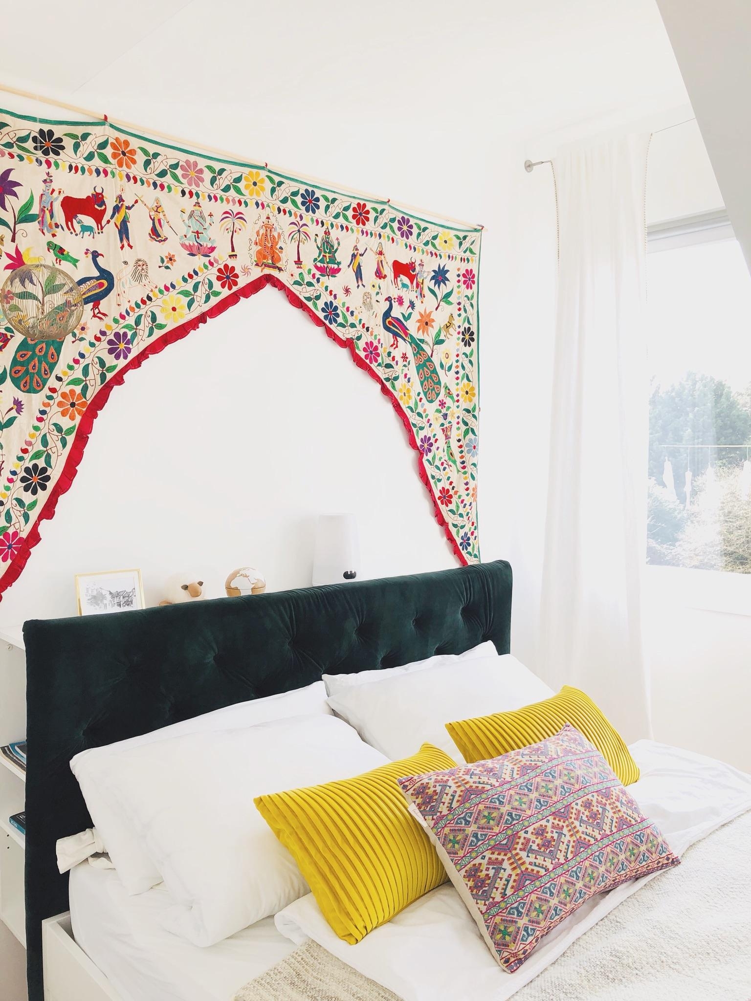Ein Schlafzimmer voller DIY und Souvenirs! #bett #livingchallenge