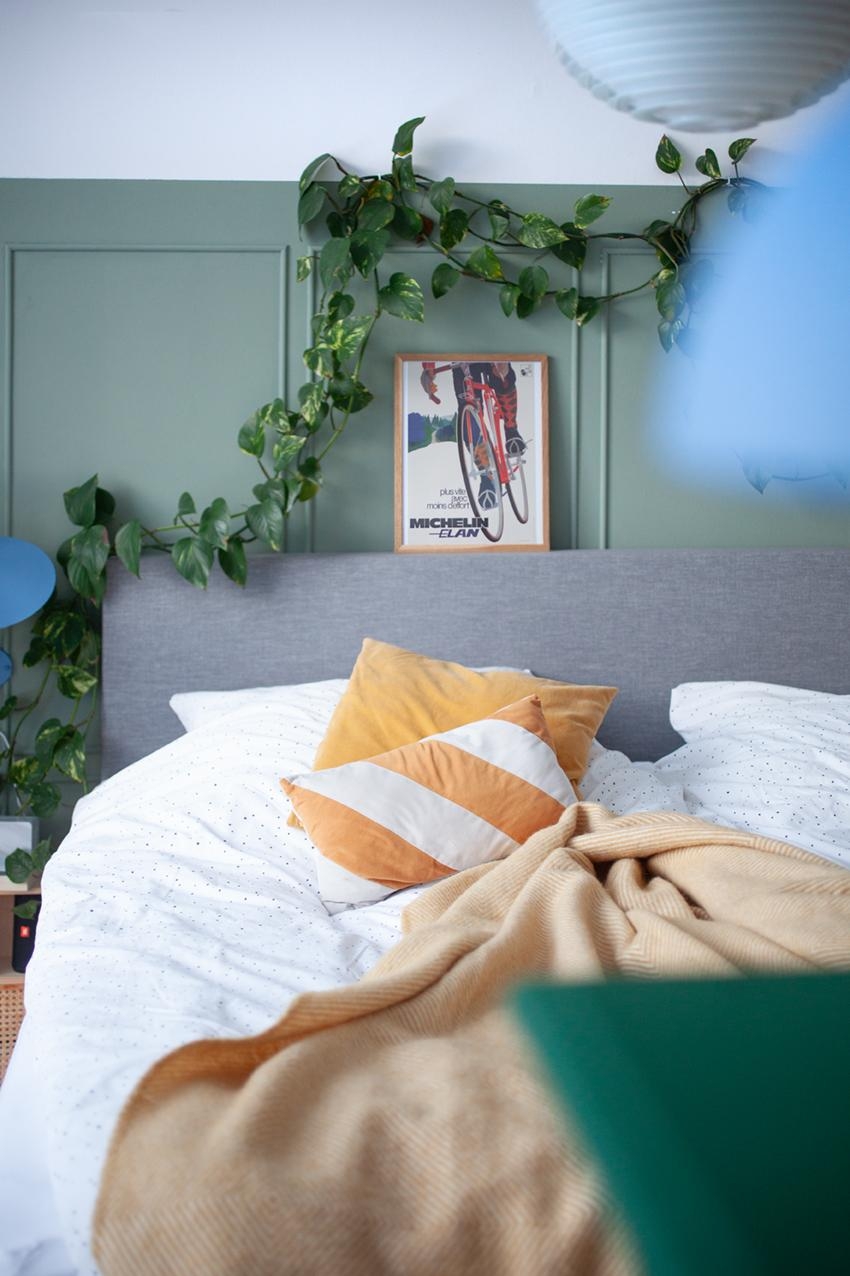Einfach mal einen im Bett fahren lassen ... 🚲

#Bett #Poster #Grün #Pflanze #Kissen