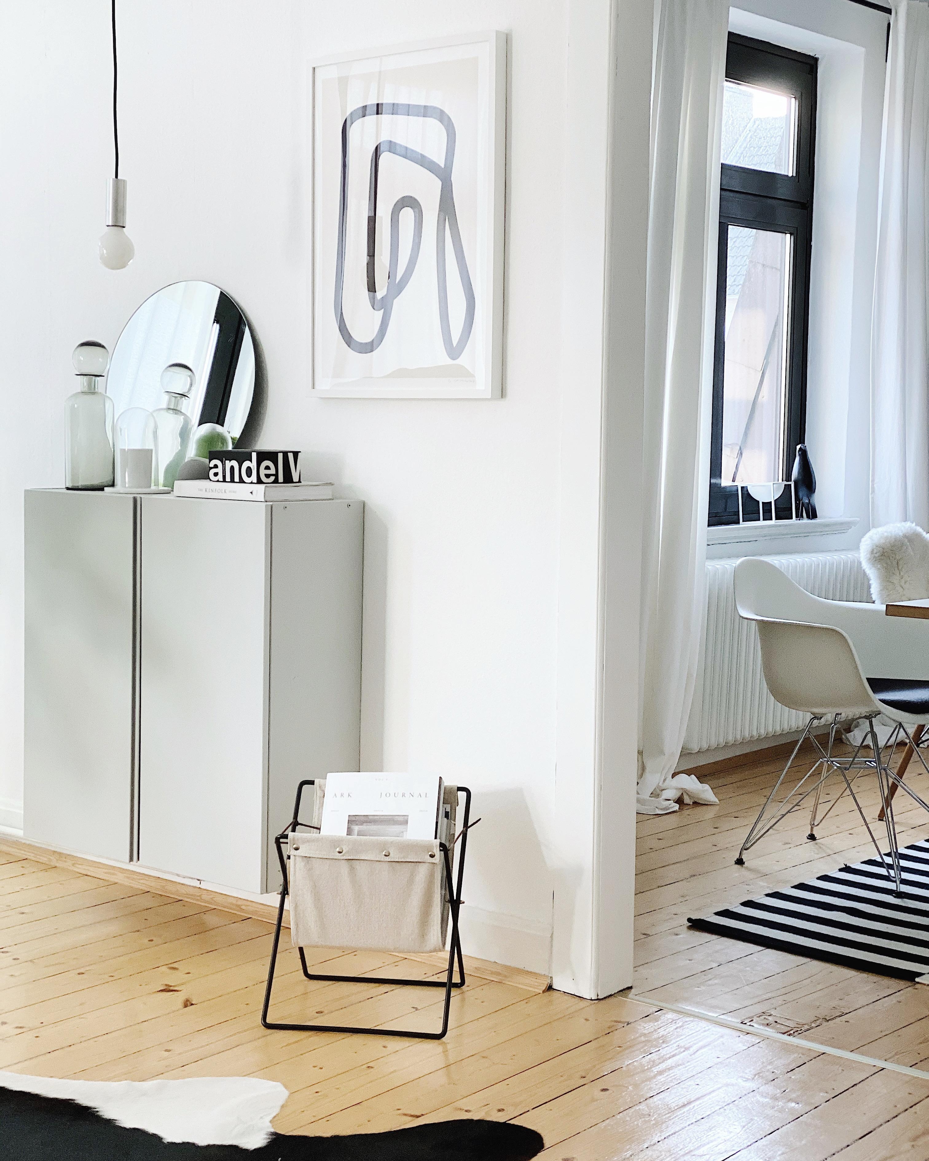 Einfach schön: Das Ivar-Sideboard in Grau #diy #livingroom #skandistyle