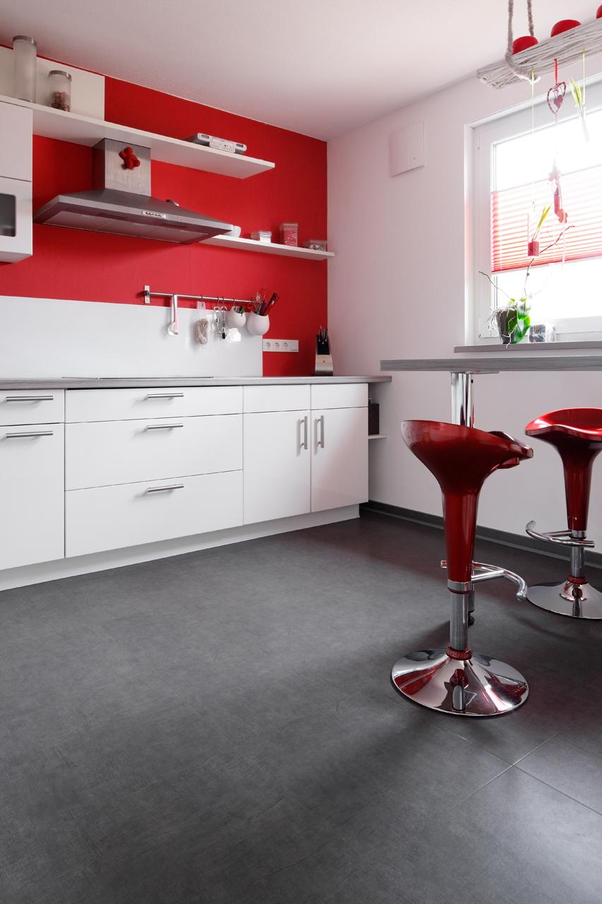 Einfamilienhaus #barhocker #küche ©PROJECT FLOORS GmbH