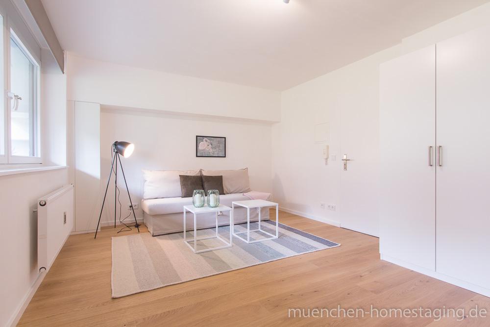 Einrichtungsberatung möblierte Vermietung München #gästezimmer ©Münchner Home Staging Agentur