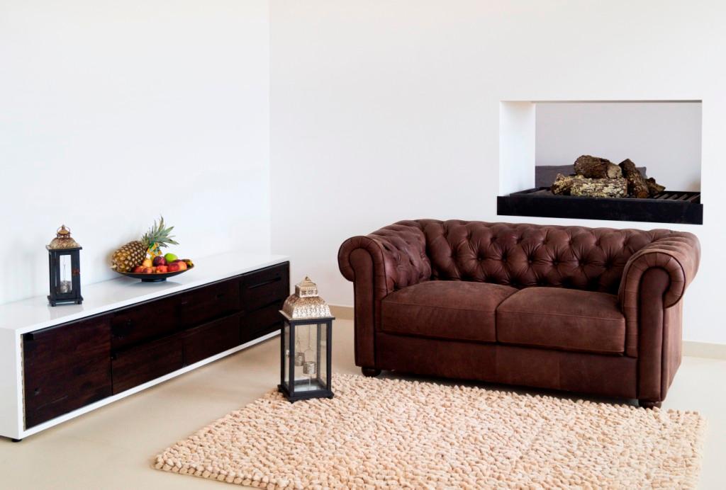 Einrichtungsprojekt Mallorca #sessel #sideboard #sofa #braunessofa ©Fashion For Home