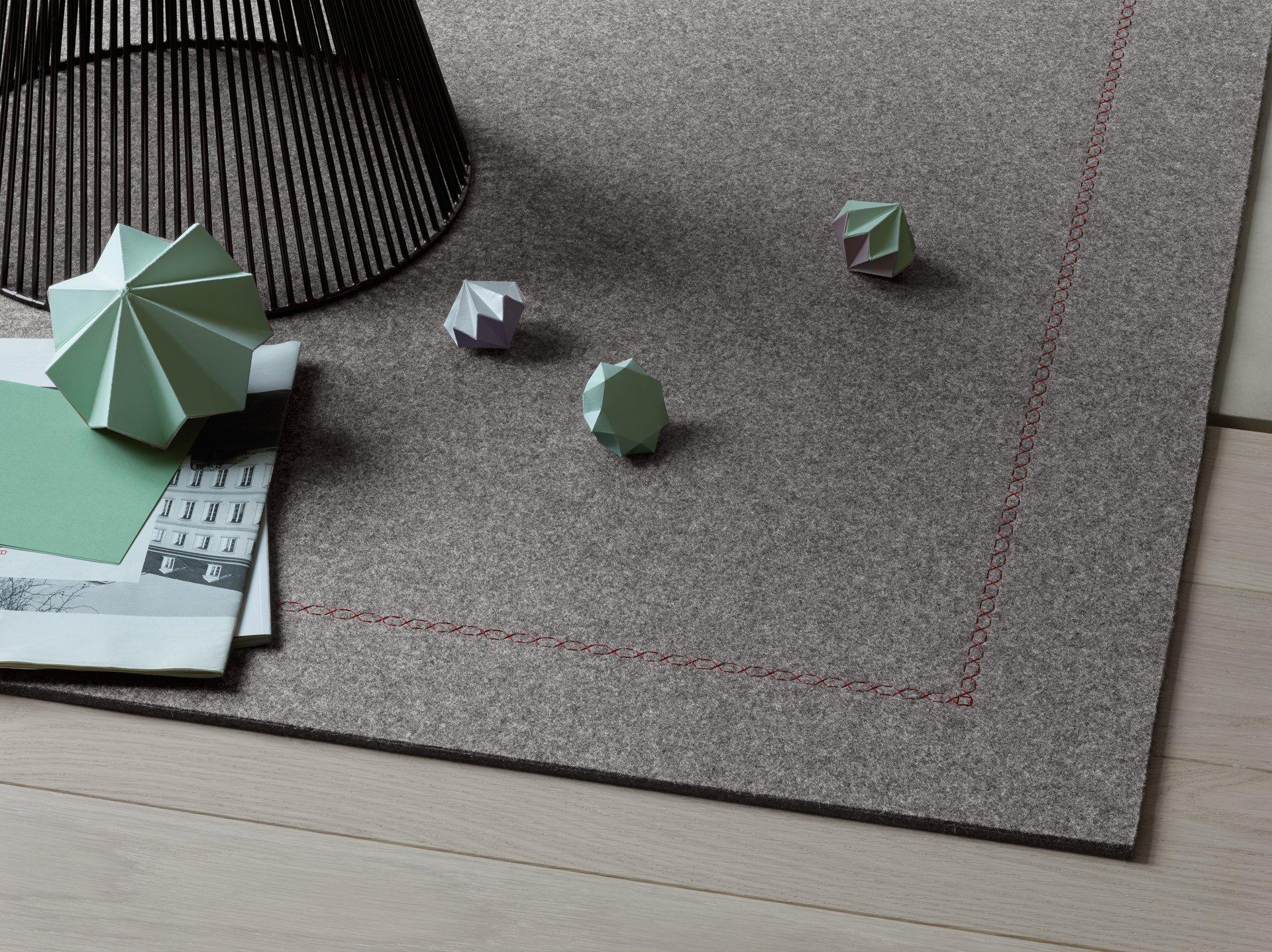 Eleganter Filzteppich in Grau #teppich ©JAB Flooring / jab.de