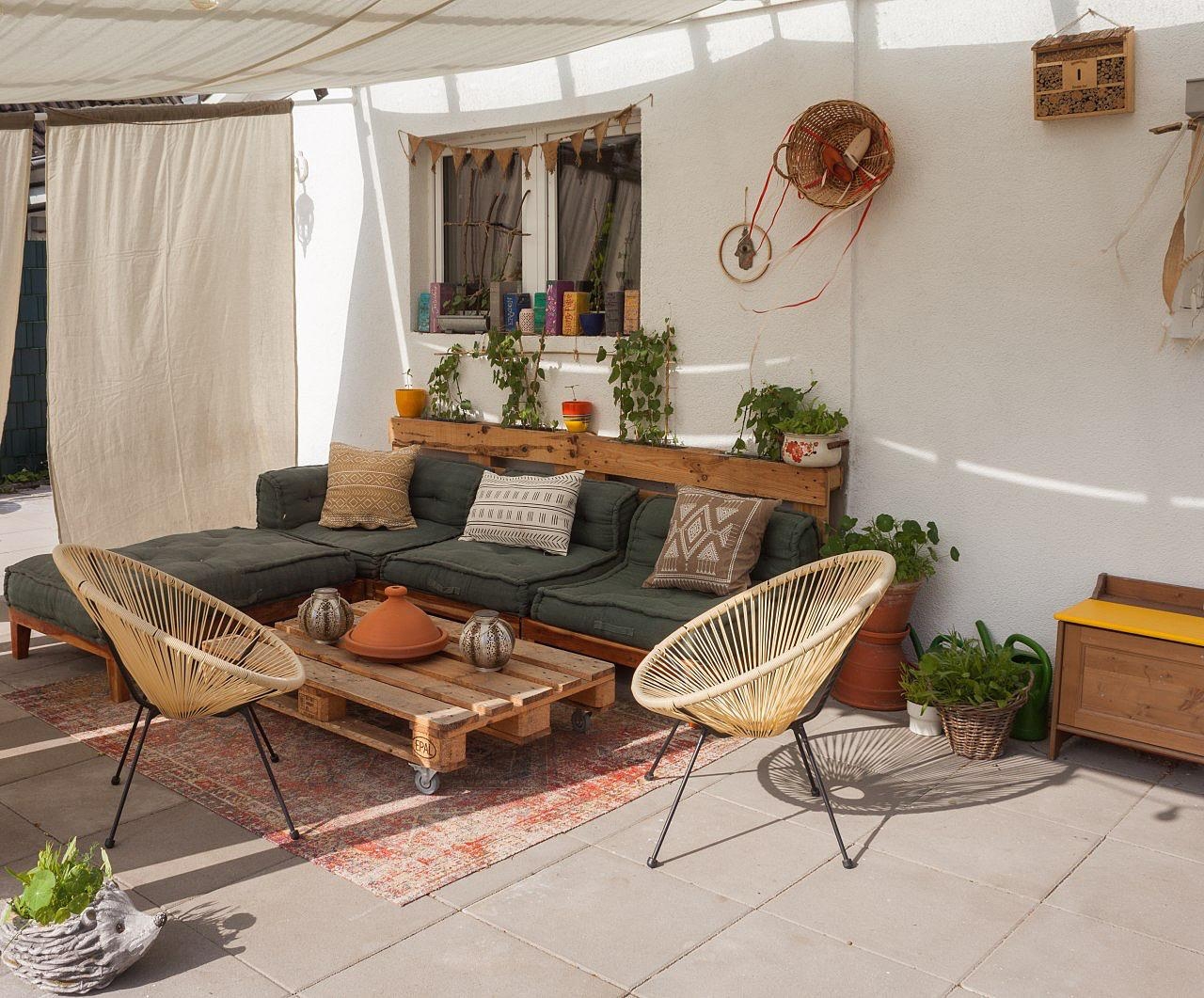 Endlich, endlich, endlich! #outdoorwohnzimmer #terrasse #terrassenliebe #boho