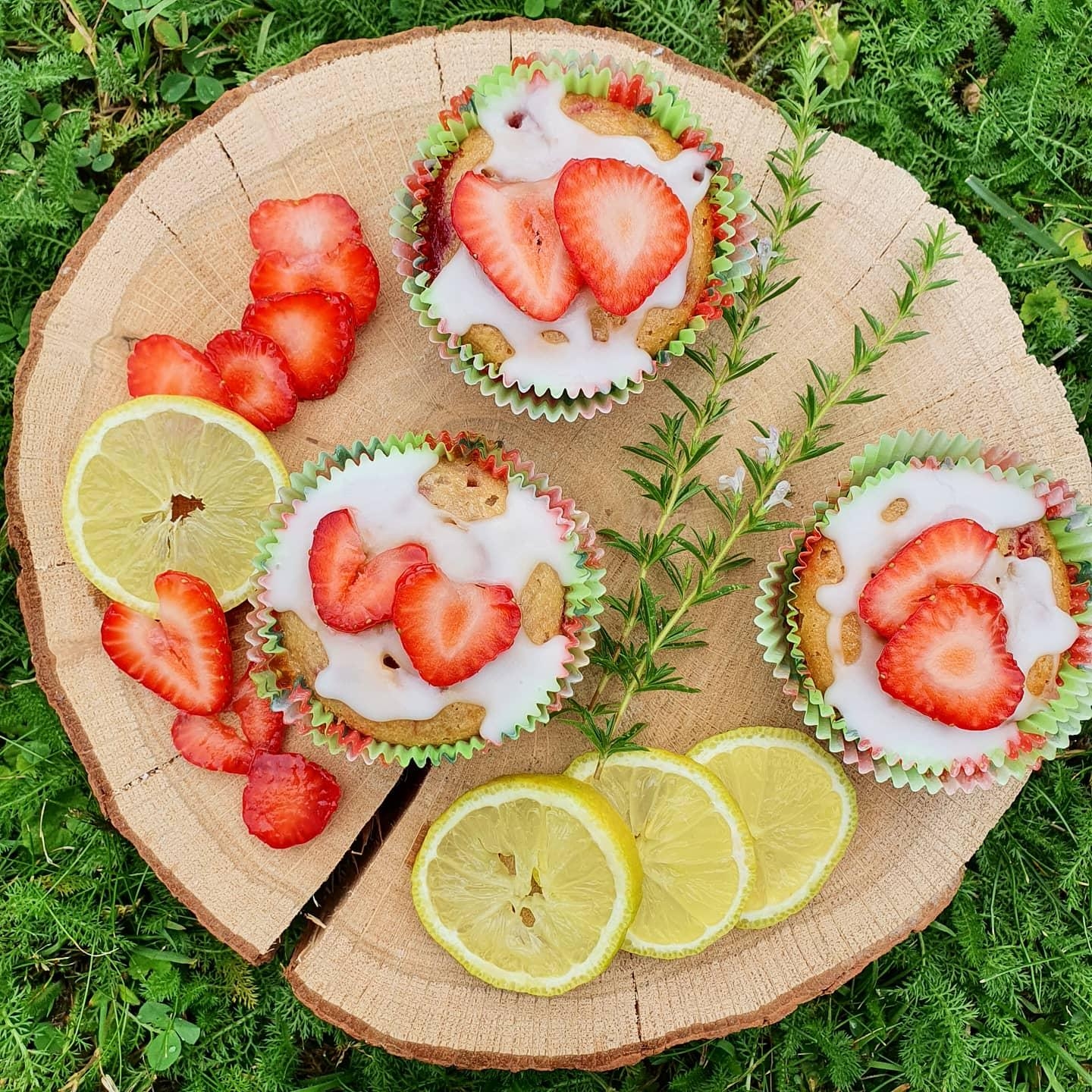 Erdbeer-Zitronen-Muffins! Sommer pur! #backenmitkindern #rezeptideen