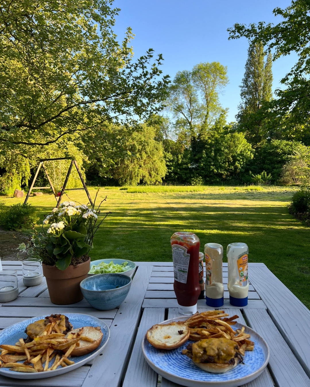 Erste Mal Grillen im neuen Garten 🍔
#gardenofmydreams #gardengoals