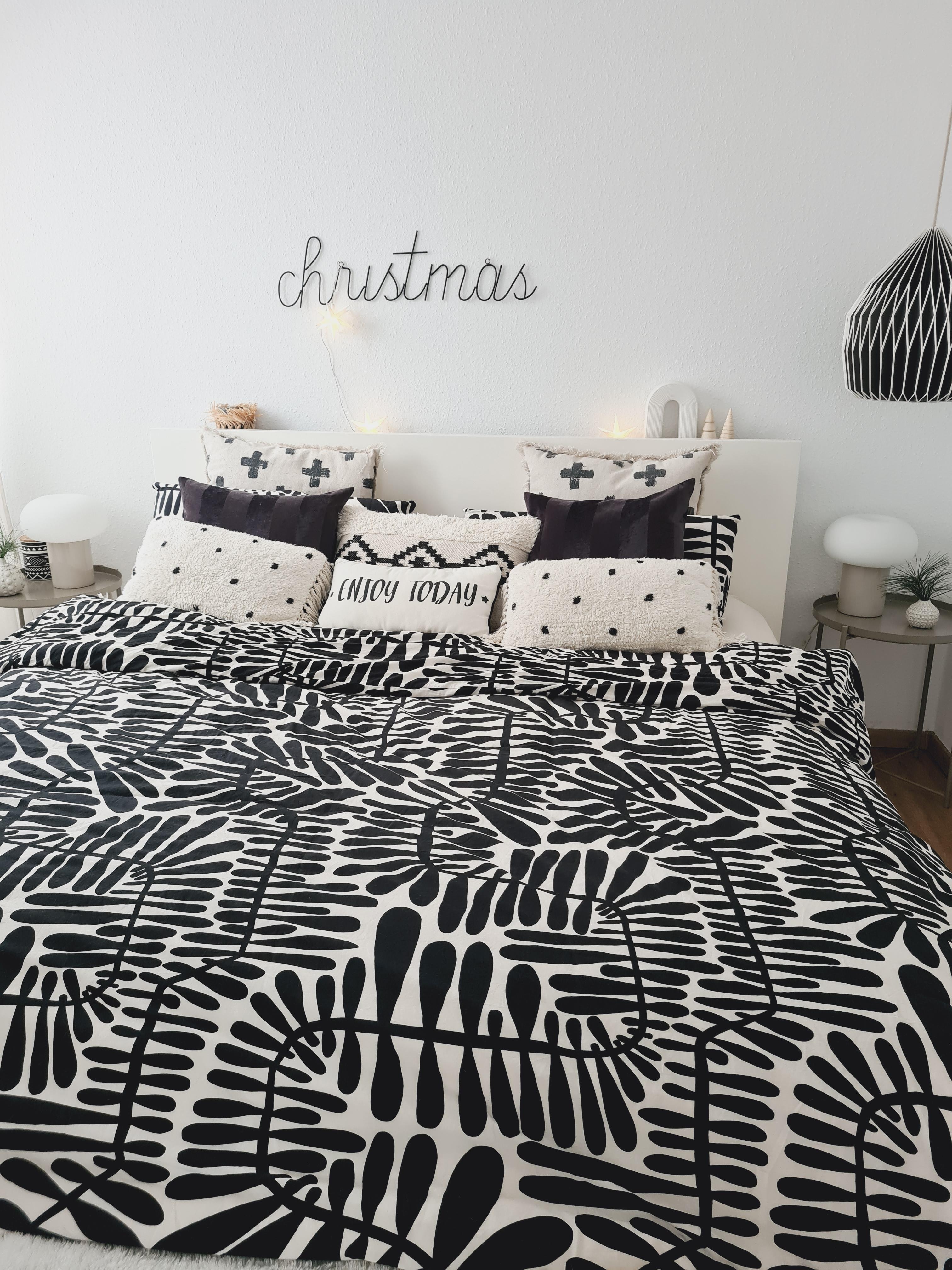 Etwas Weihnachten im Schlafzimmer #Bettwäsche #xmas #schlafzimmer #dekoliebe
