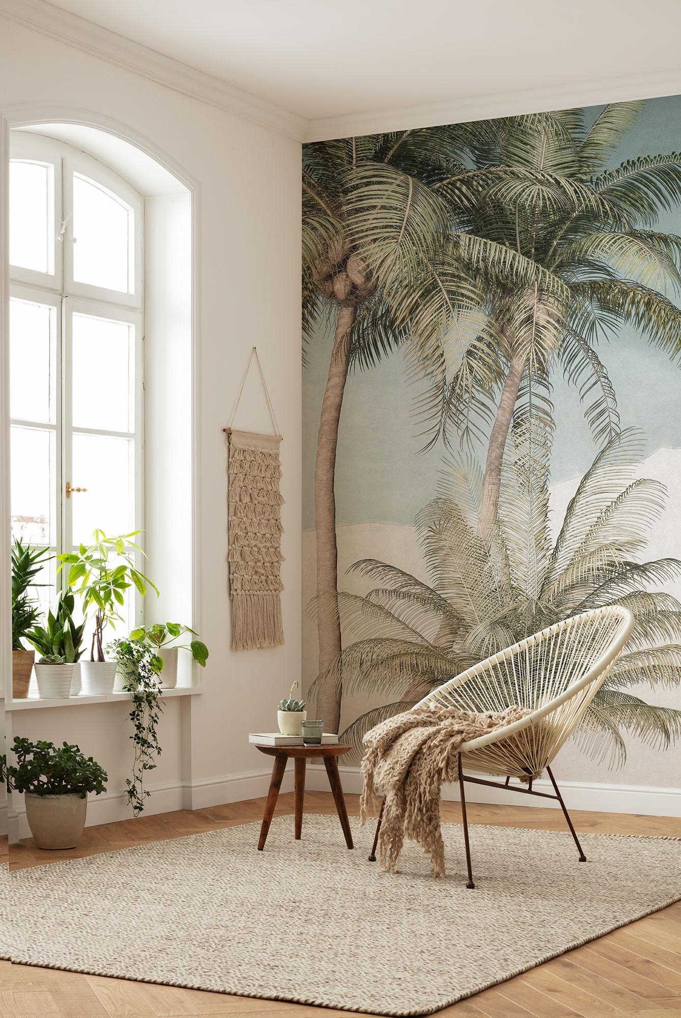 Exotische Schönheiten für die Wand #fototapete #palmen #retro #komar 