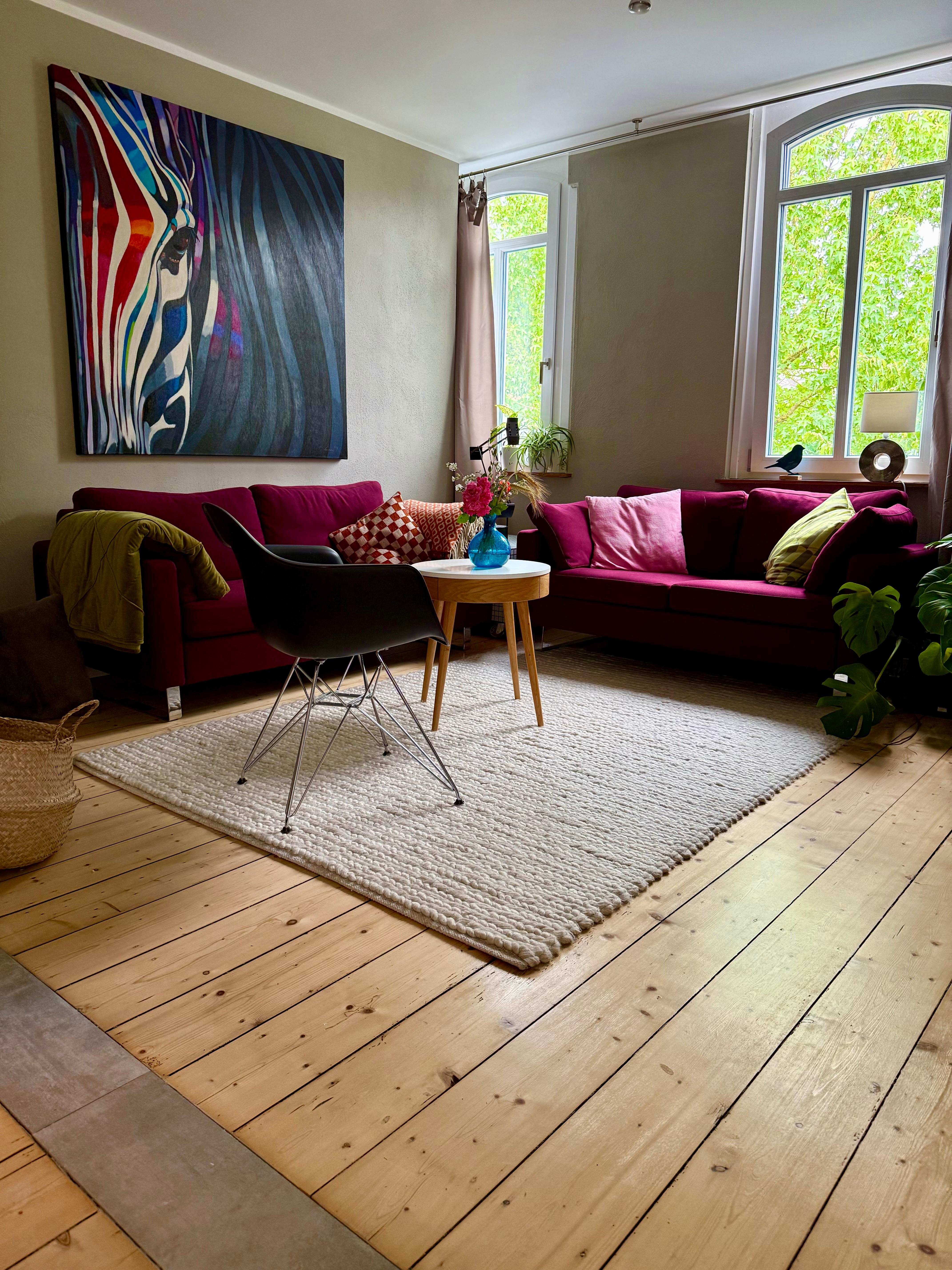 Farbe geht / Wohnung gerade fertig / bunt wunderschön 
Schaut Euch auch das Haus an, auch wunderschön geworden - alles selbst gemacht #elkeohnefilter 