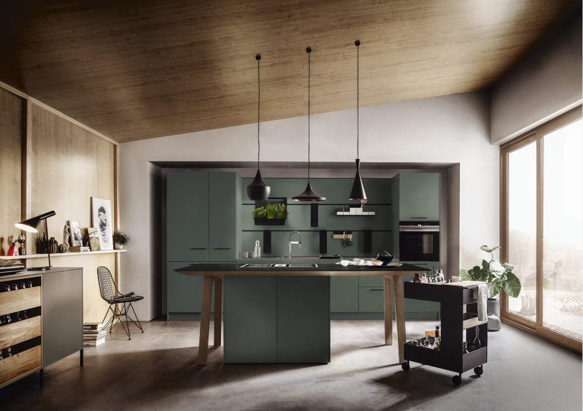 Farben sind Sinnbild für Stimmung, Atmosphäre und Individualität bei NEXT125. #küche #kobaltgrün #zuhausesein #kitchen