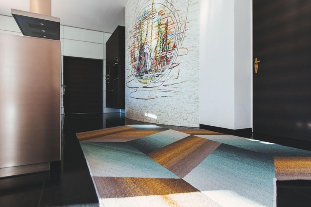 Farbenspiele handgewebt Teppich Logenze #teppich ©Ruckstuhl Teppich Designer Patricia Urquiola