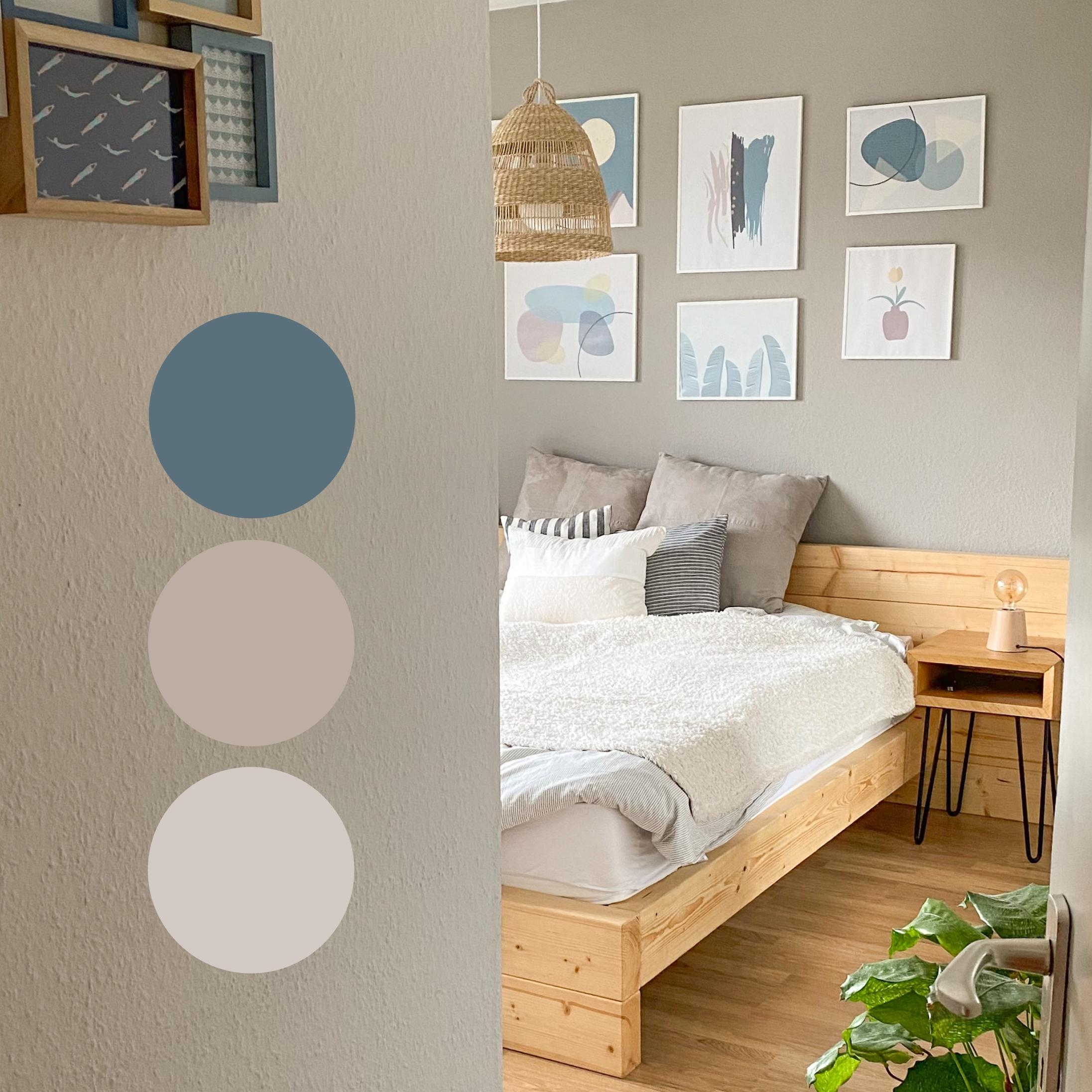 Farbpalette für das Schlafzimmer 🎨 #moodboard #farbpalette #farben #schlafzimmer #bedroom #scandi 