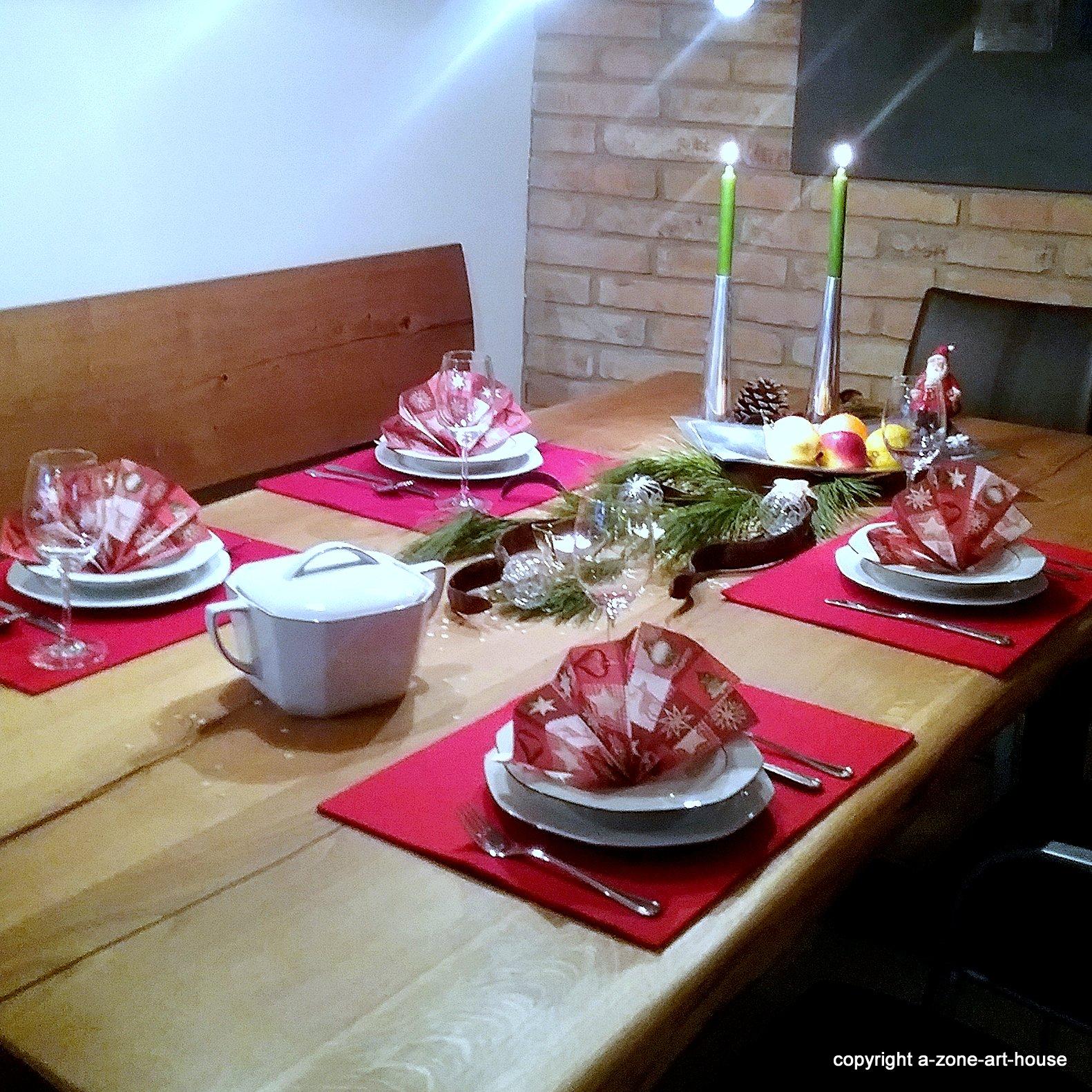festlich gedeckter Tisch #dekoidee #tisch ©A-zone-art-house.de / Ingrid Weber